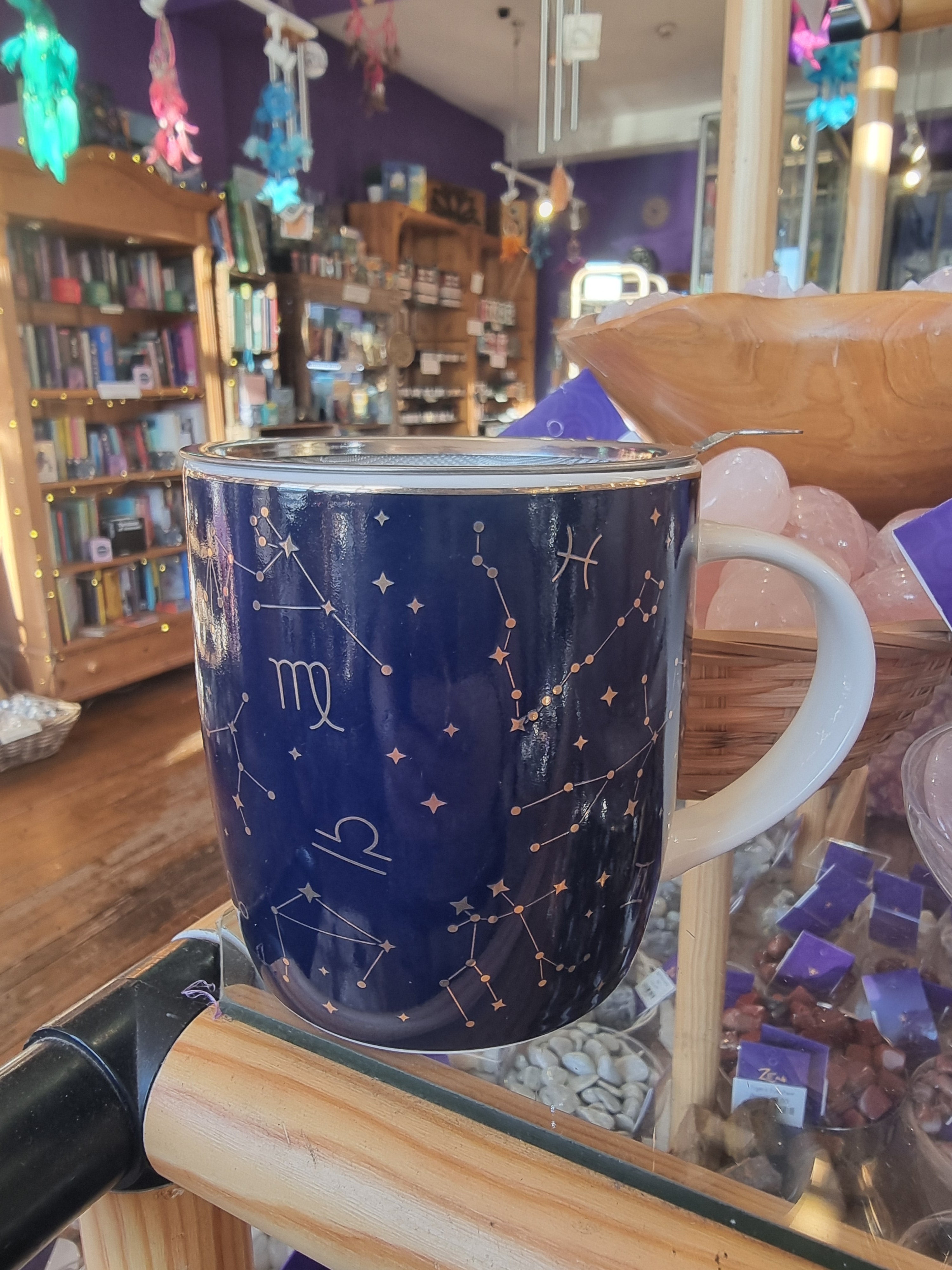 Astrology Tea Strainer Mug