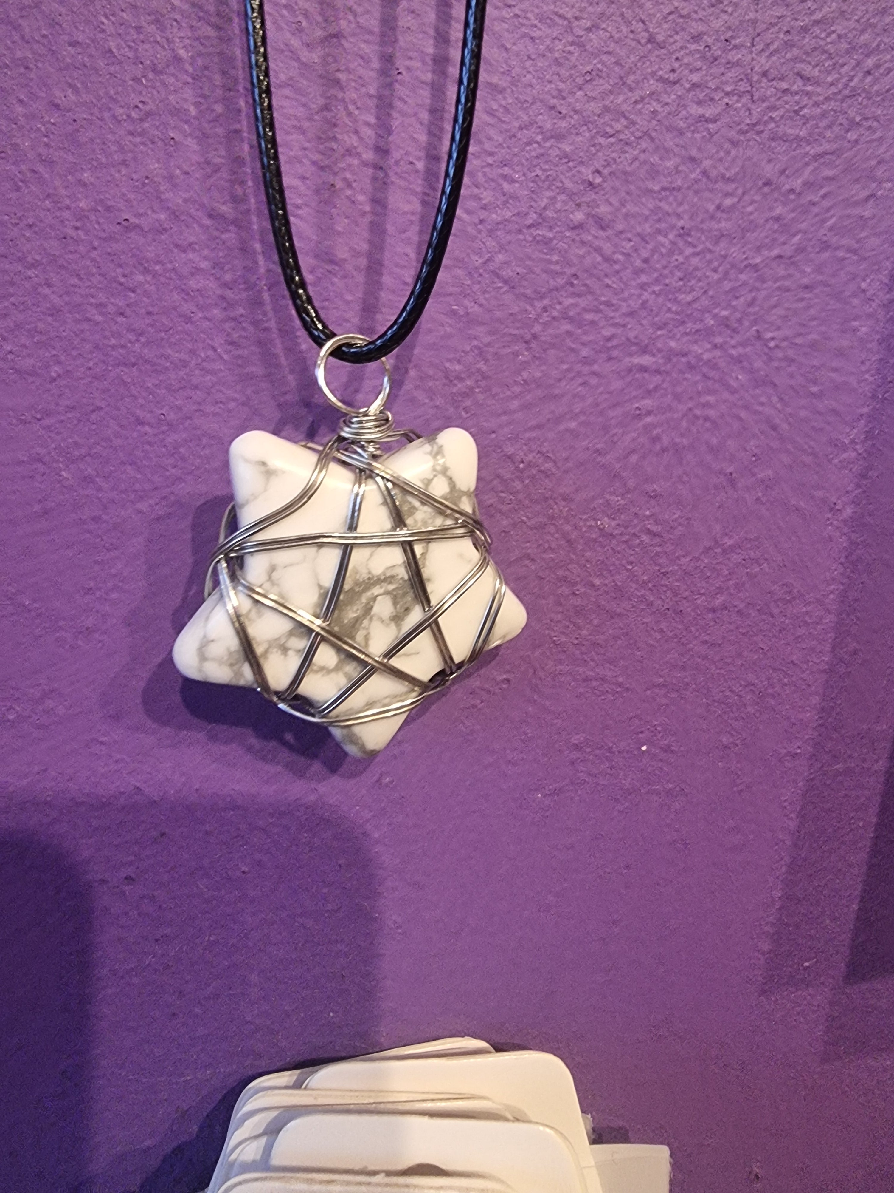 Howlite Star Pendant