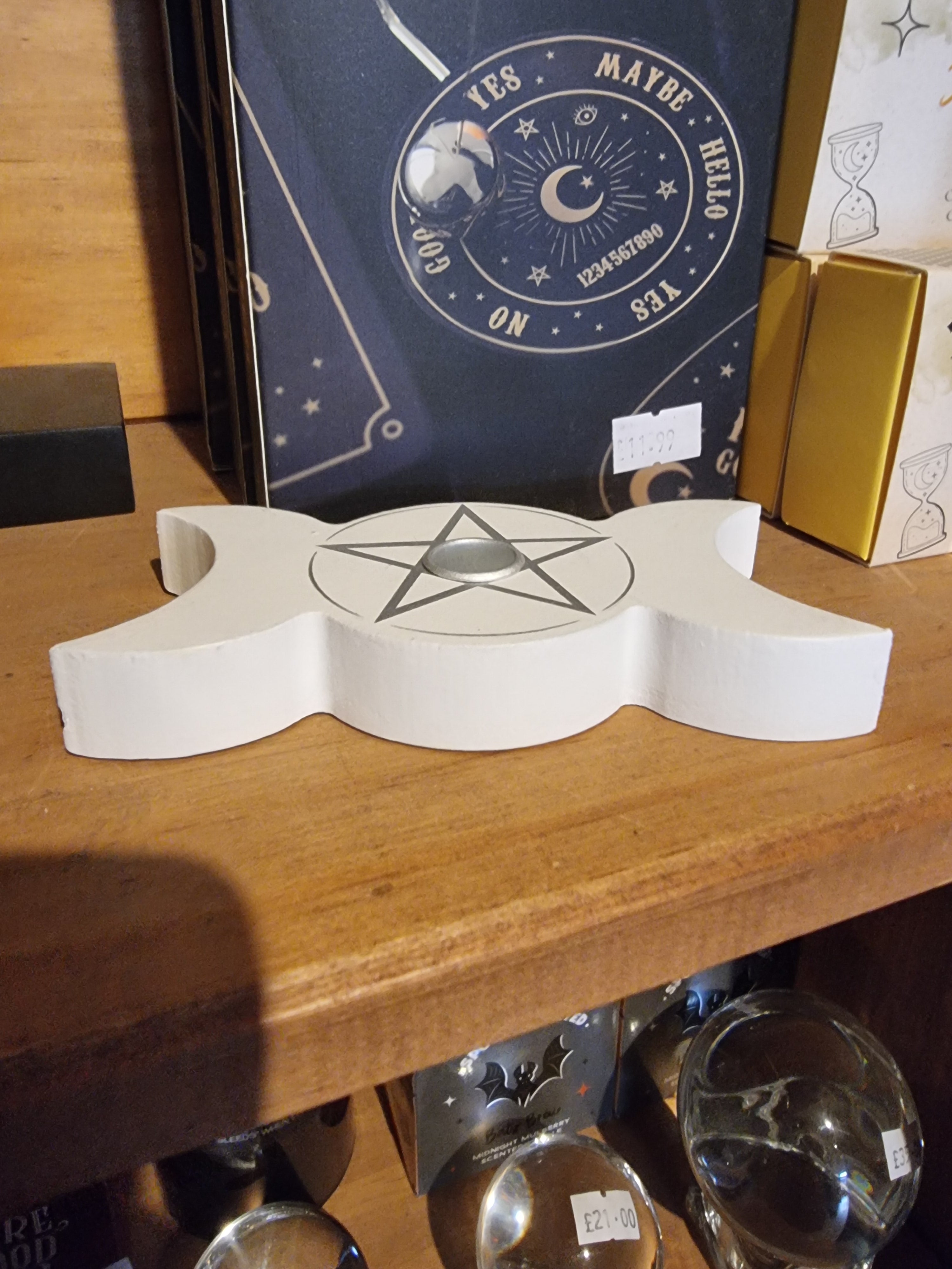 Triple Moon Candle Holder