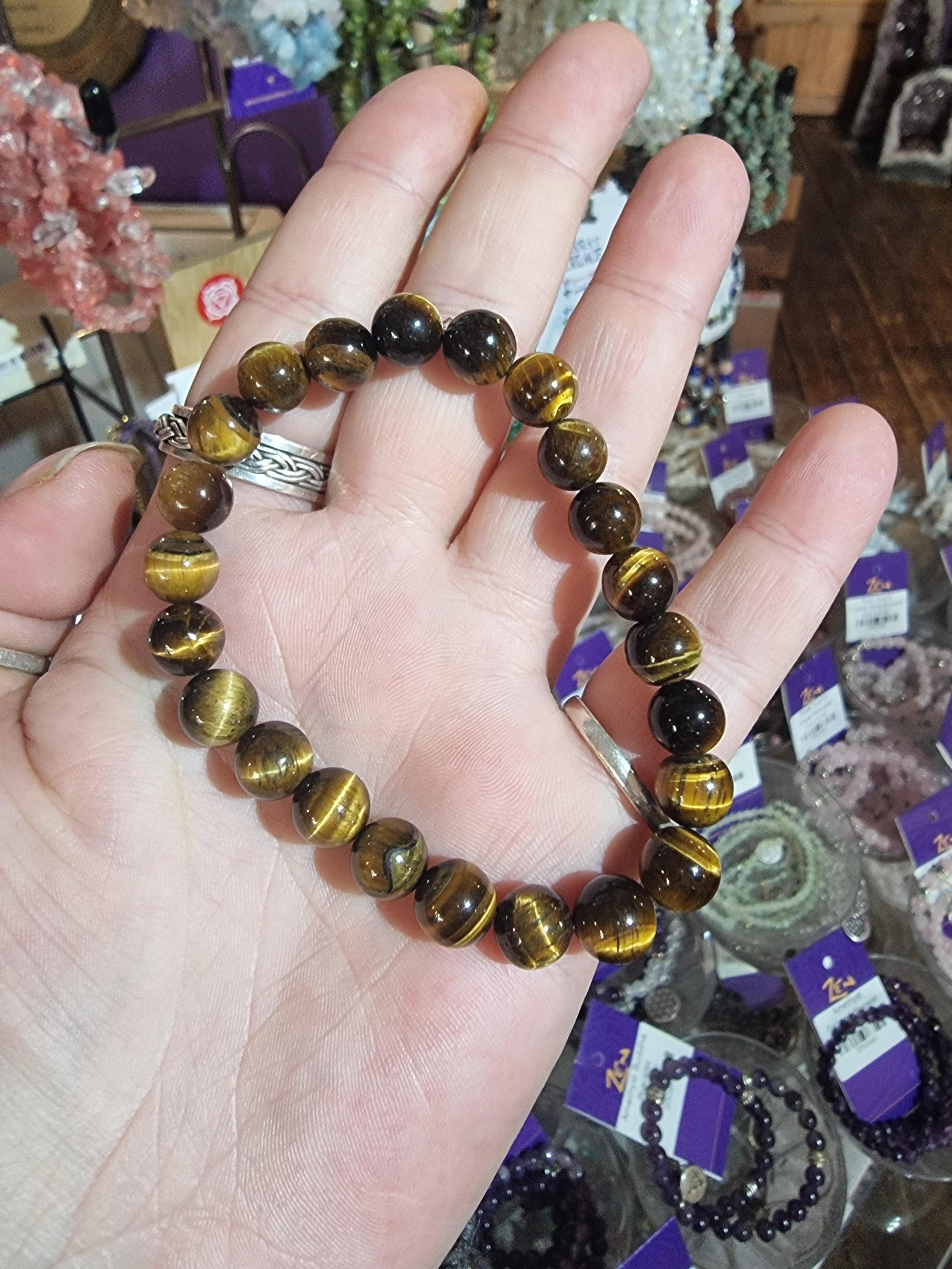 Tigers Eye Bead Bracelet (Medium)