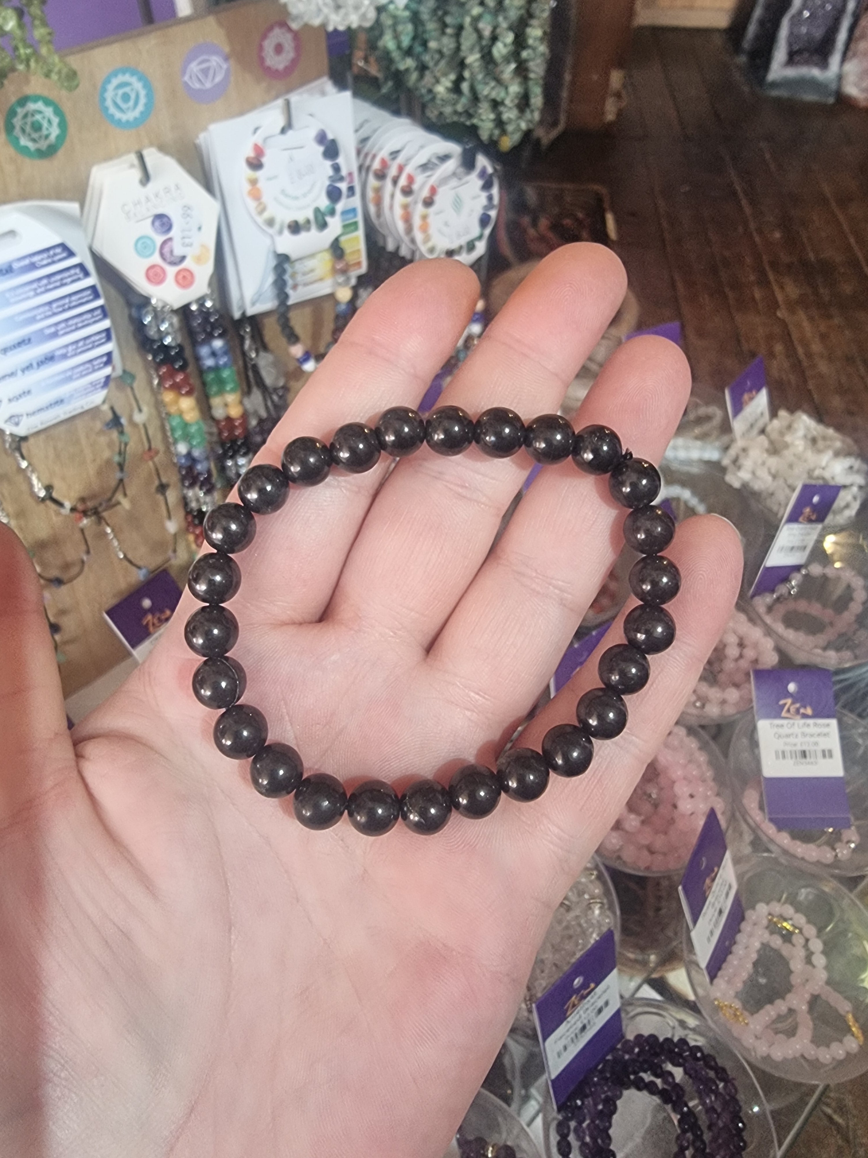 Shungite Beaded Bracelet (Small)
