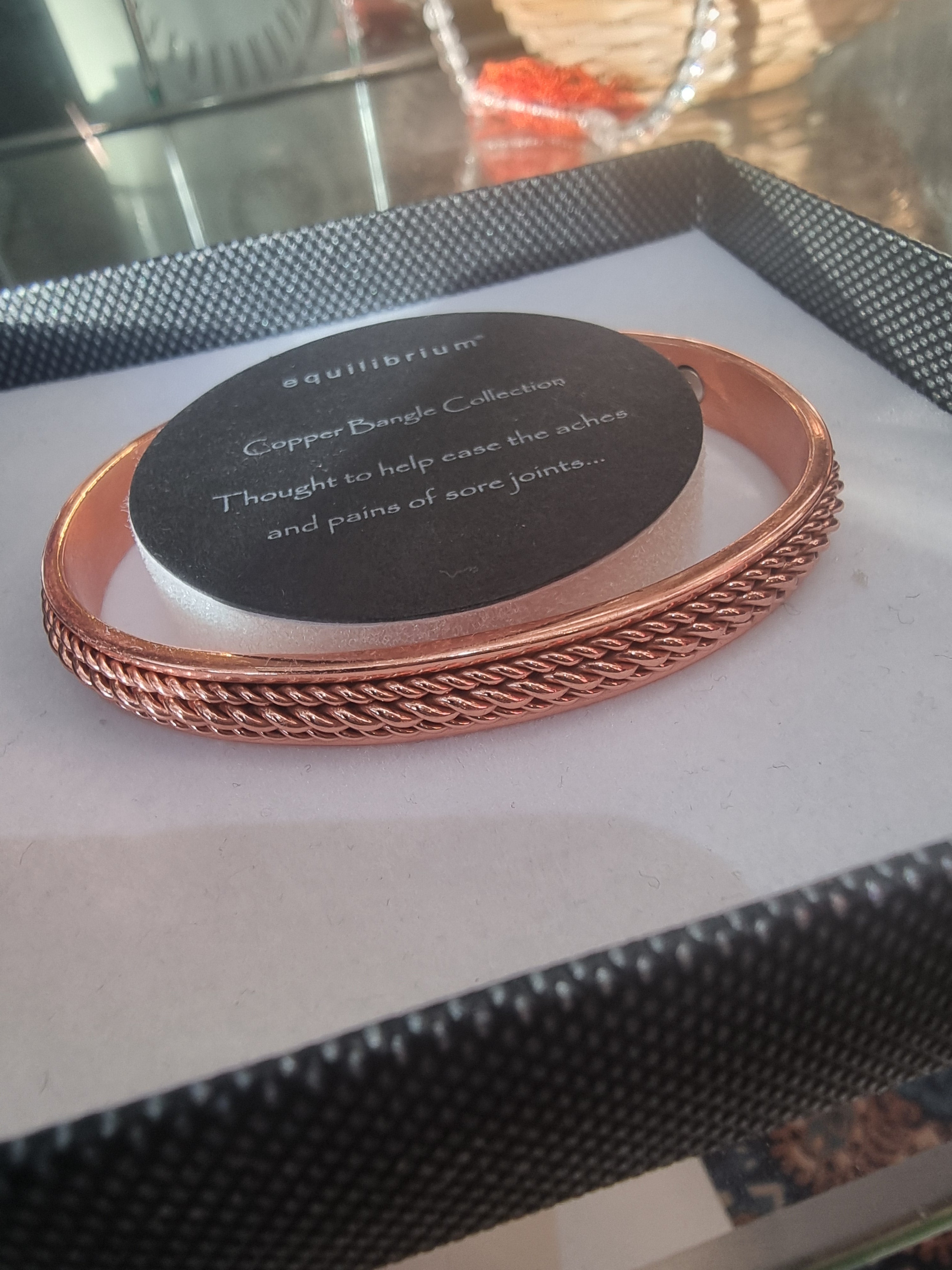 Mens Twisted Copper Bracelet