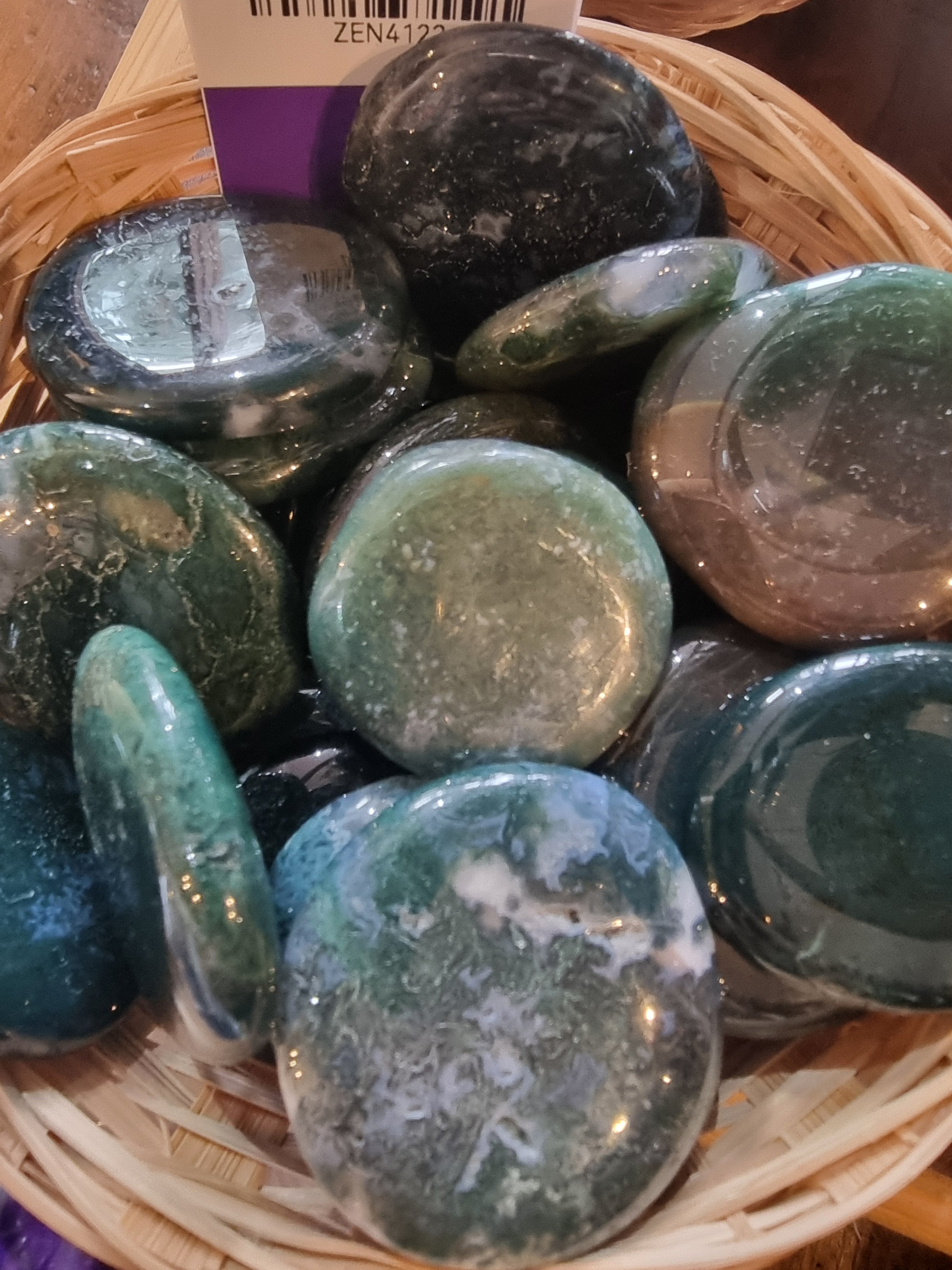 Moss Agate Palmstone