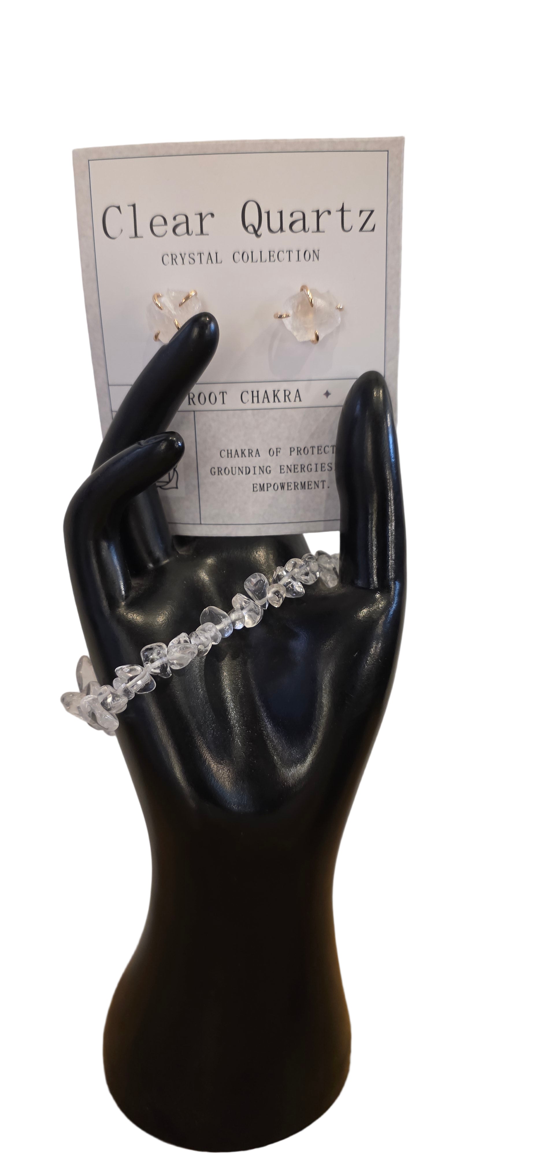 Clear Quartz Earring & Bracelet Gift Set
