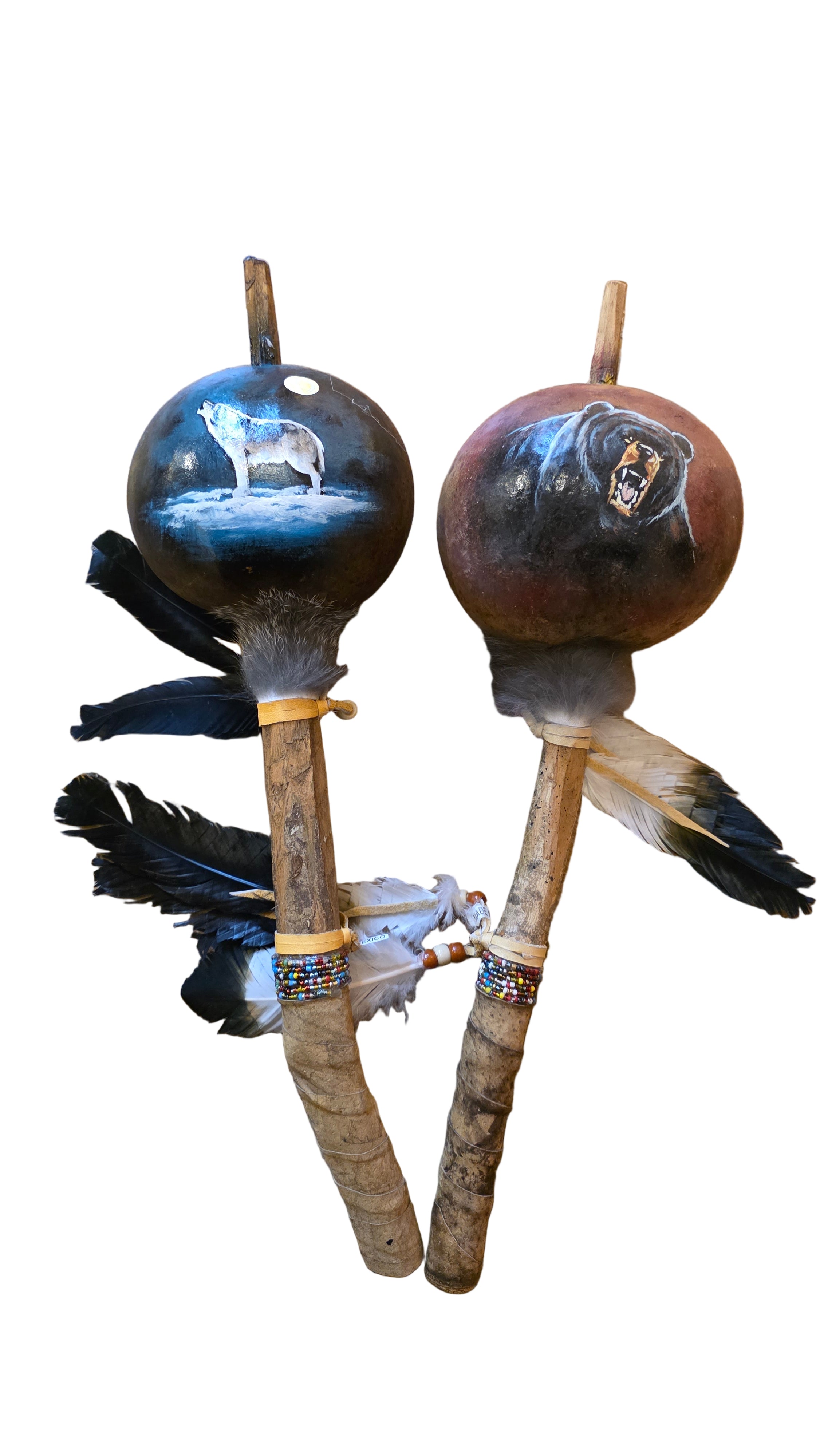 Shamanic Rattle Painted