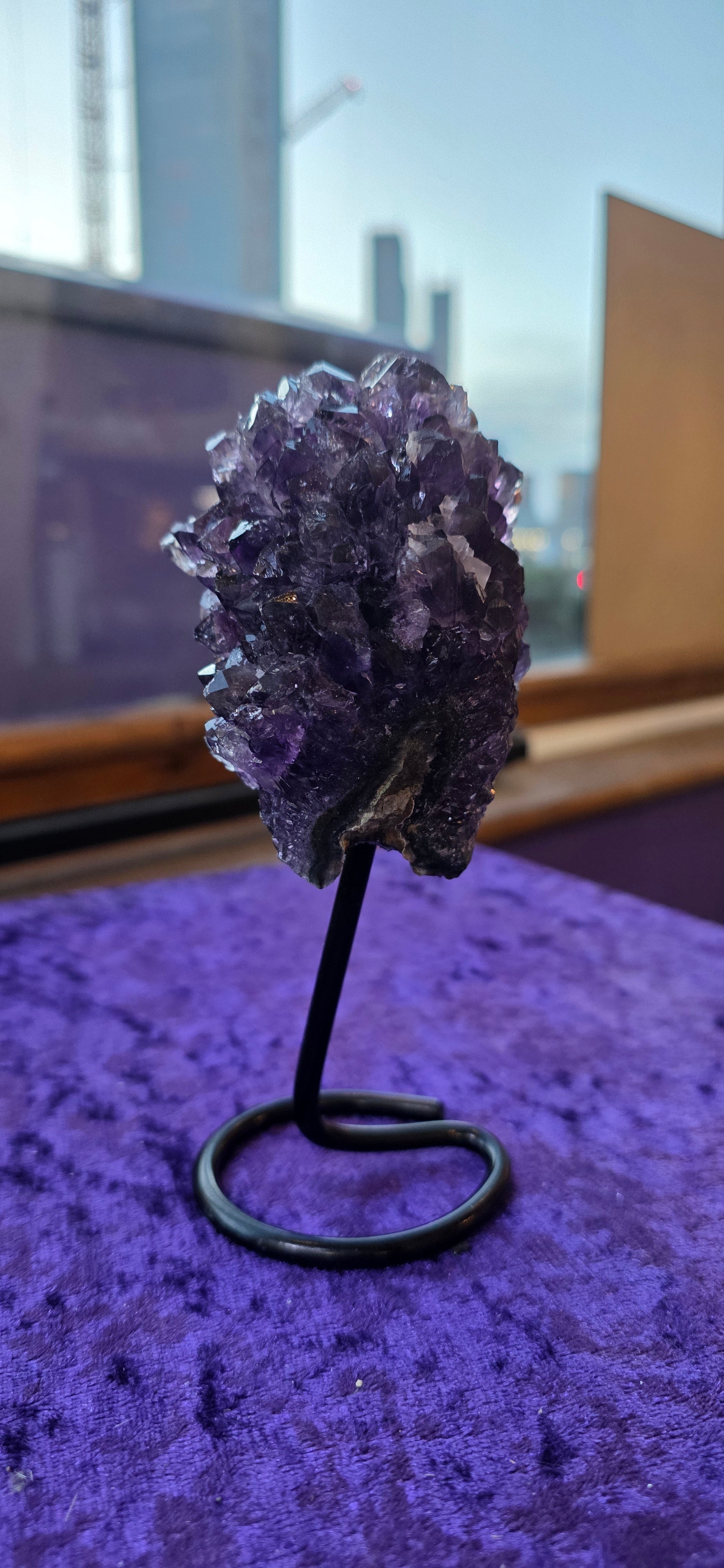Druzy Amethyst on Stand