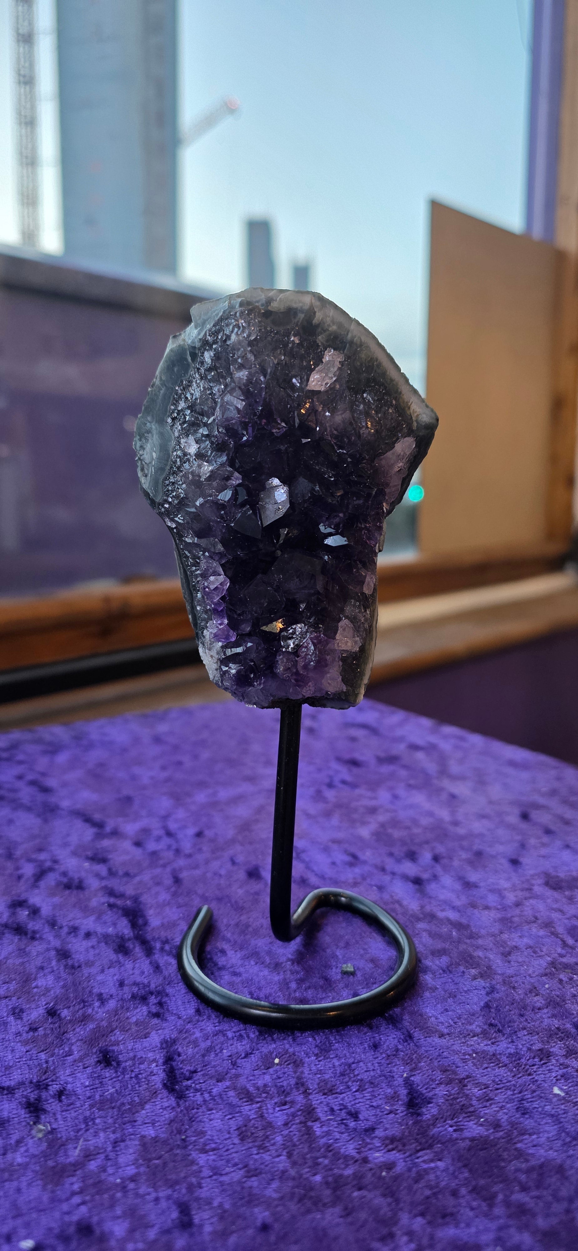 Druzy Amethyst on Stand