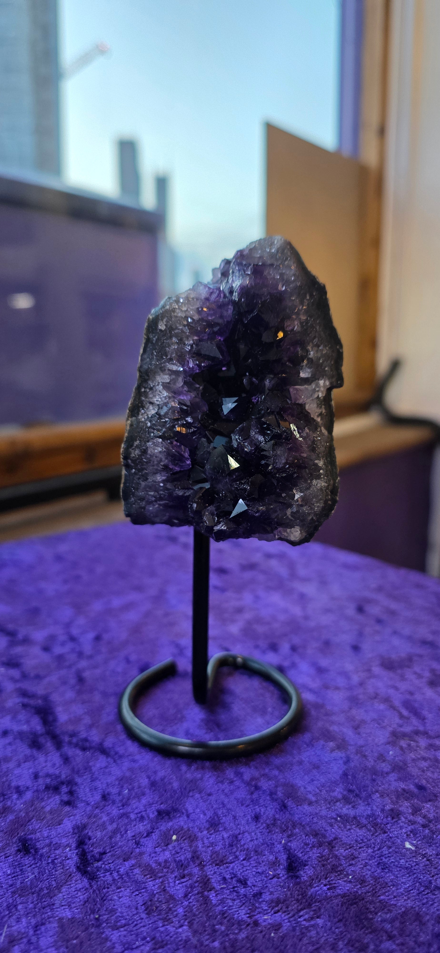 Druzy Amethyst on Stand
