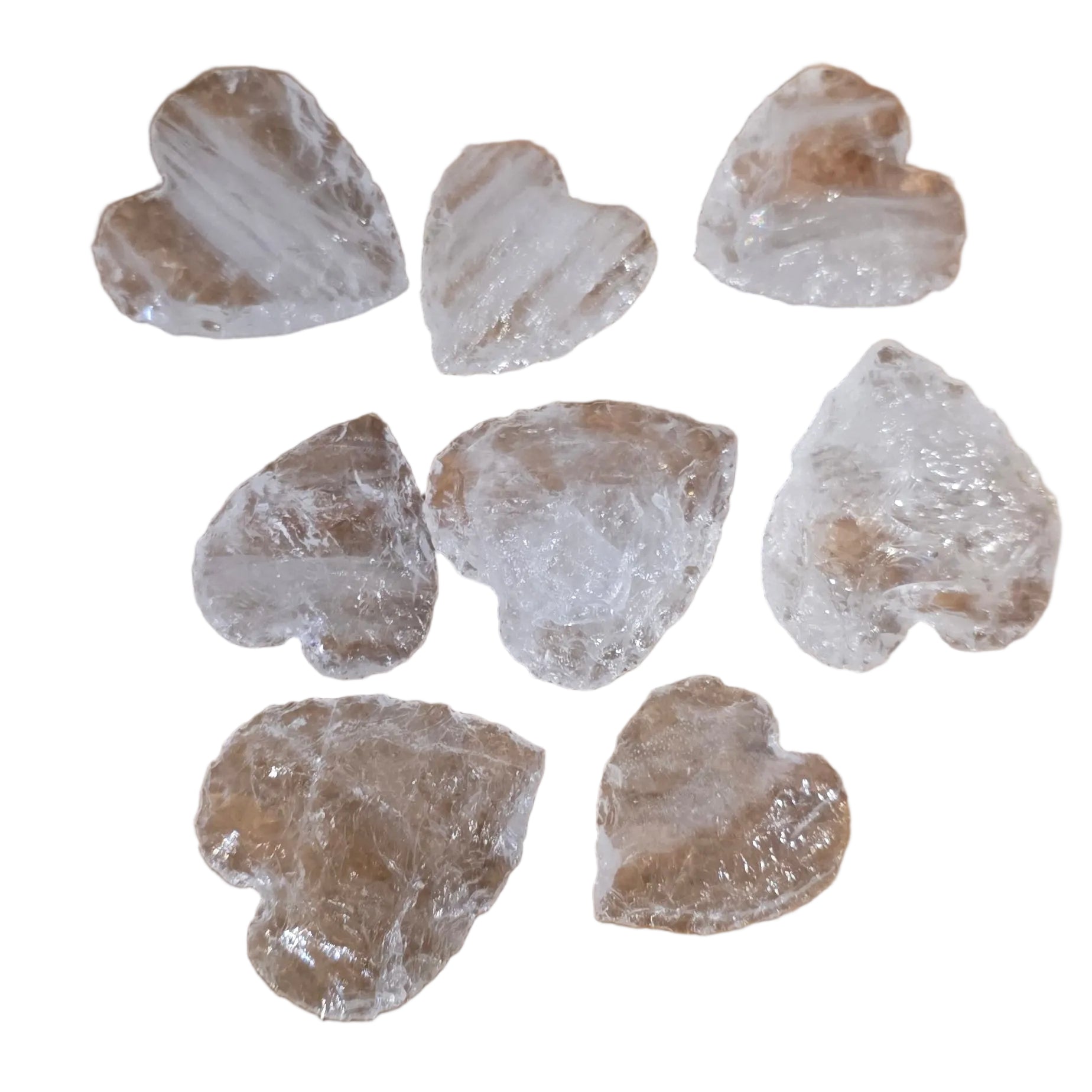 Clear Quartz Hearts (Raw)