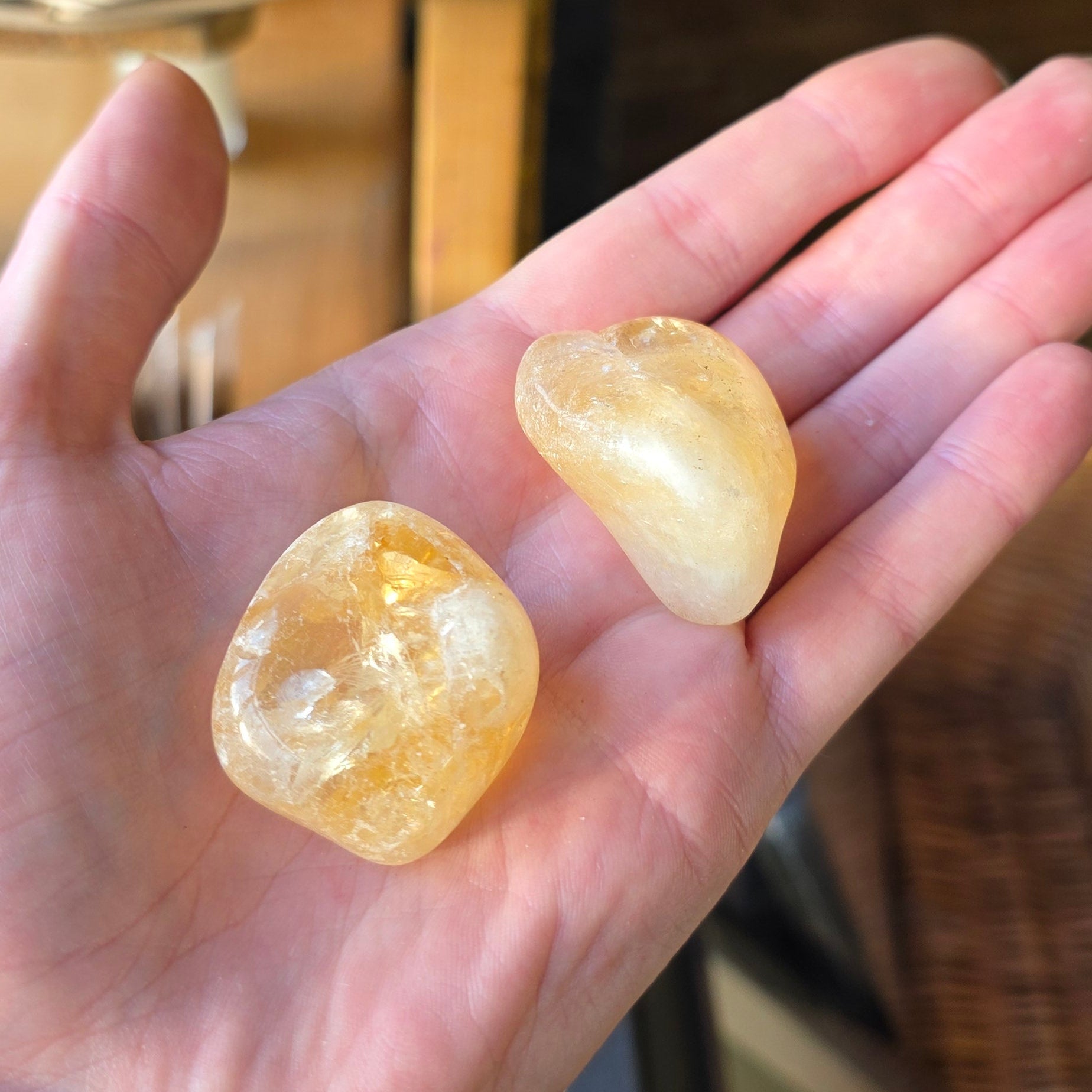 Citrine Tumblestone (XL) A Grade
