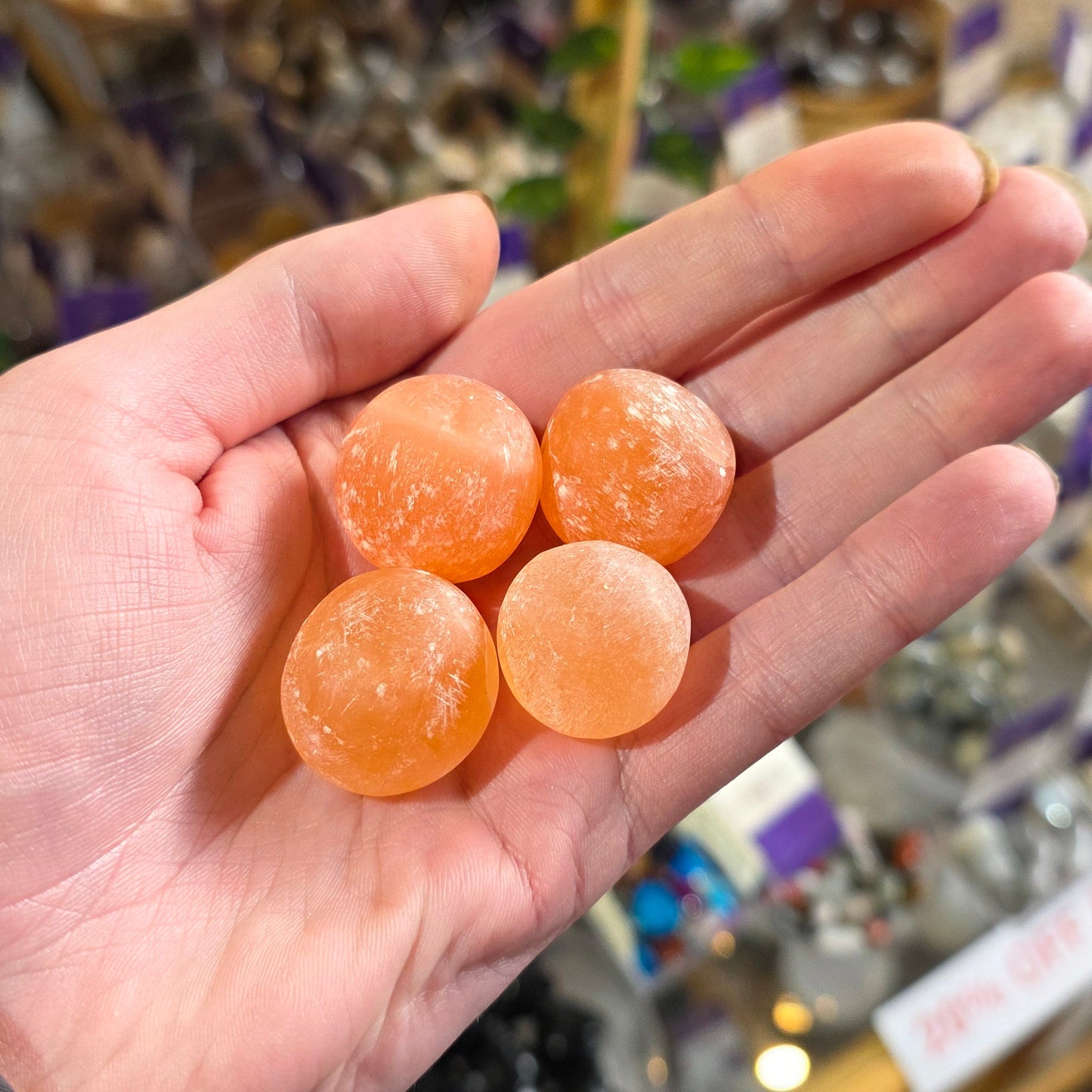 Orange Selenite Tumblestone