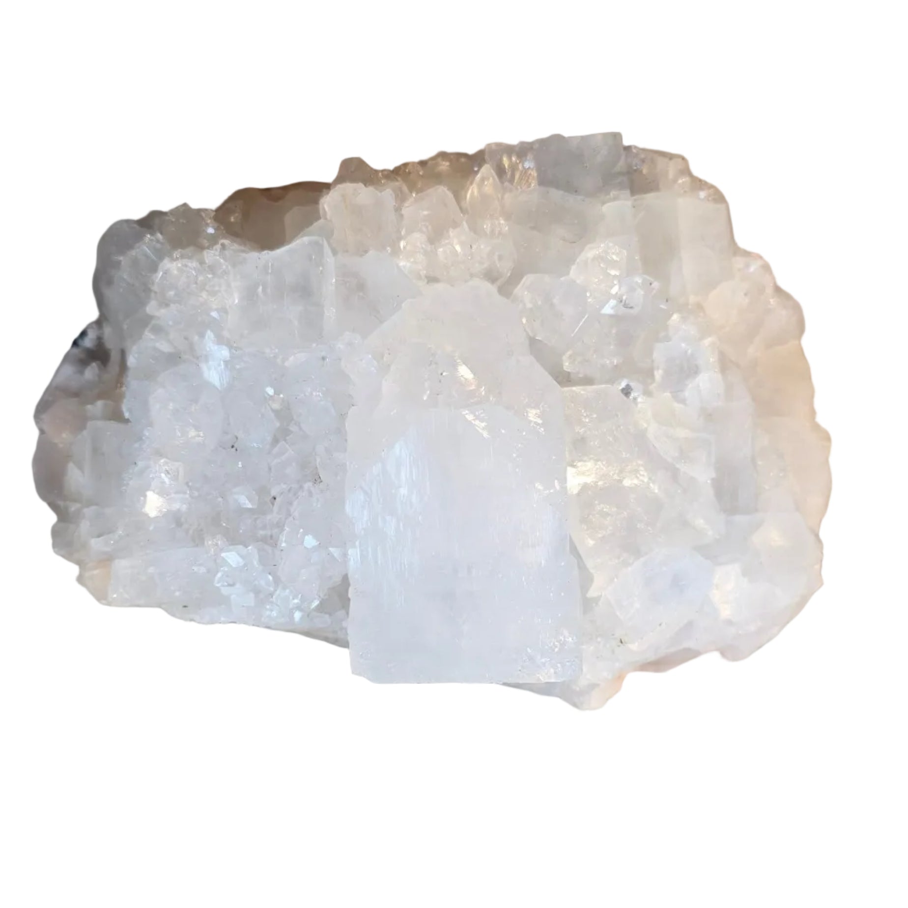 Apophyllite Specimen with Dendritic Back