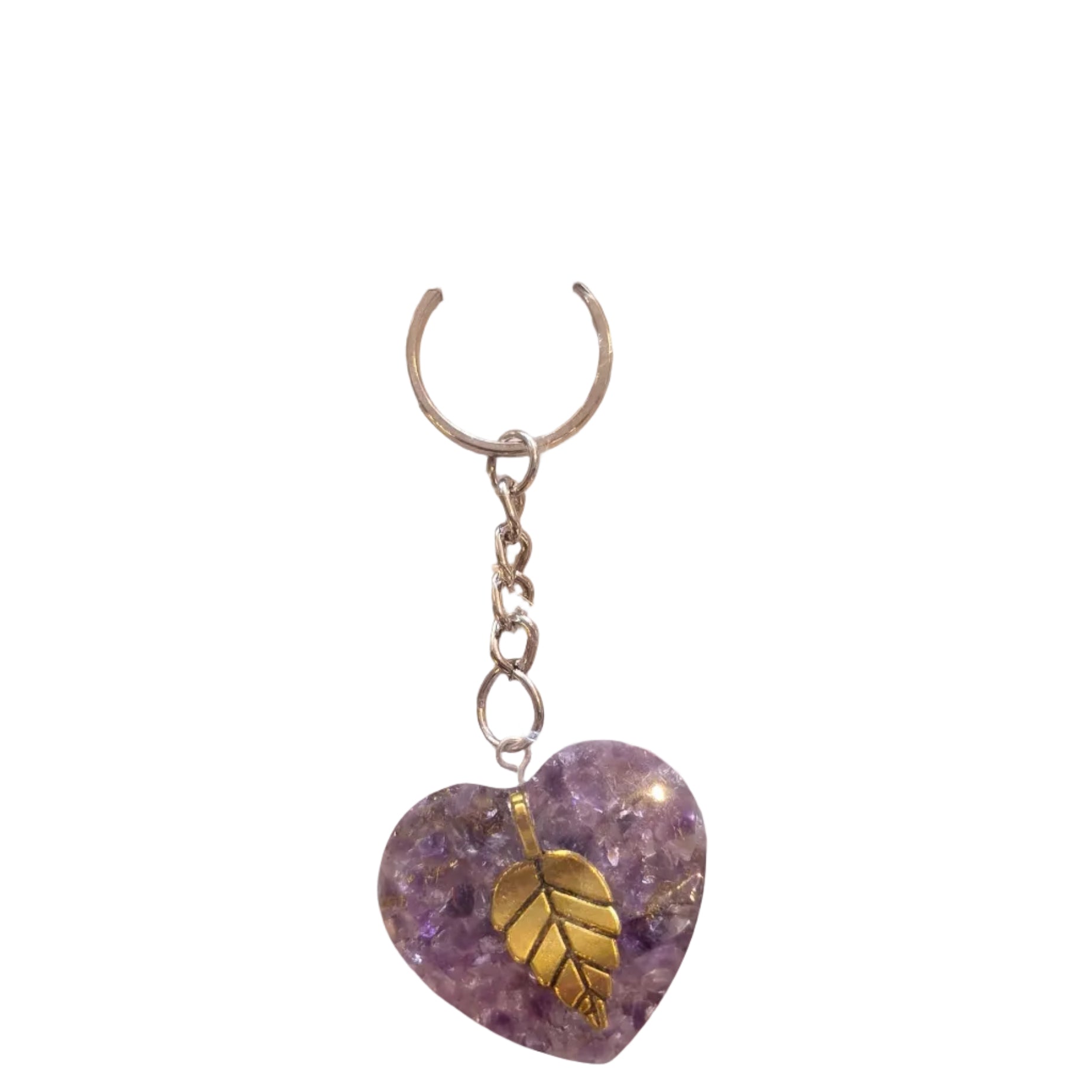 Leaf Orgonite Keyring