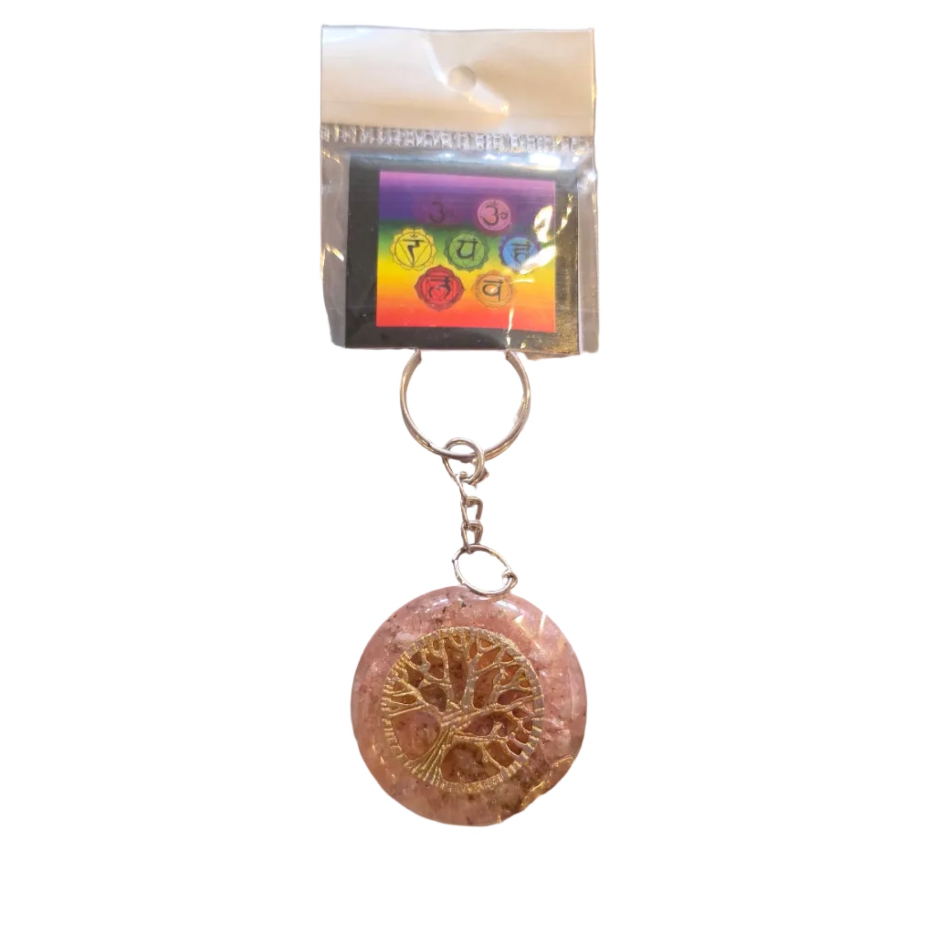 Tree of Life Orgonite Keyring