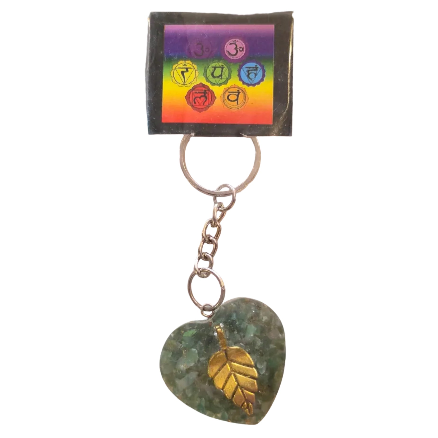 Leaf Orgonite Keyring