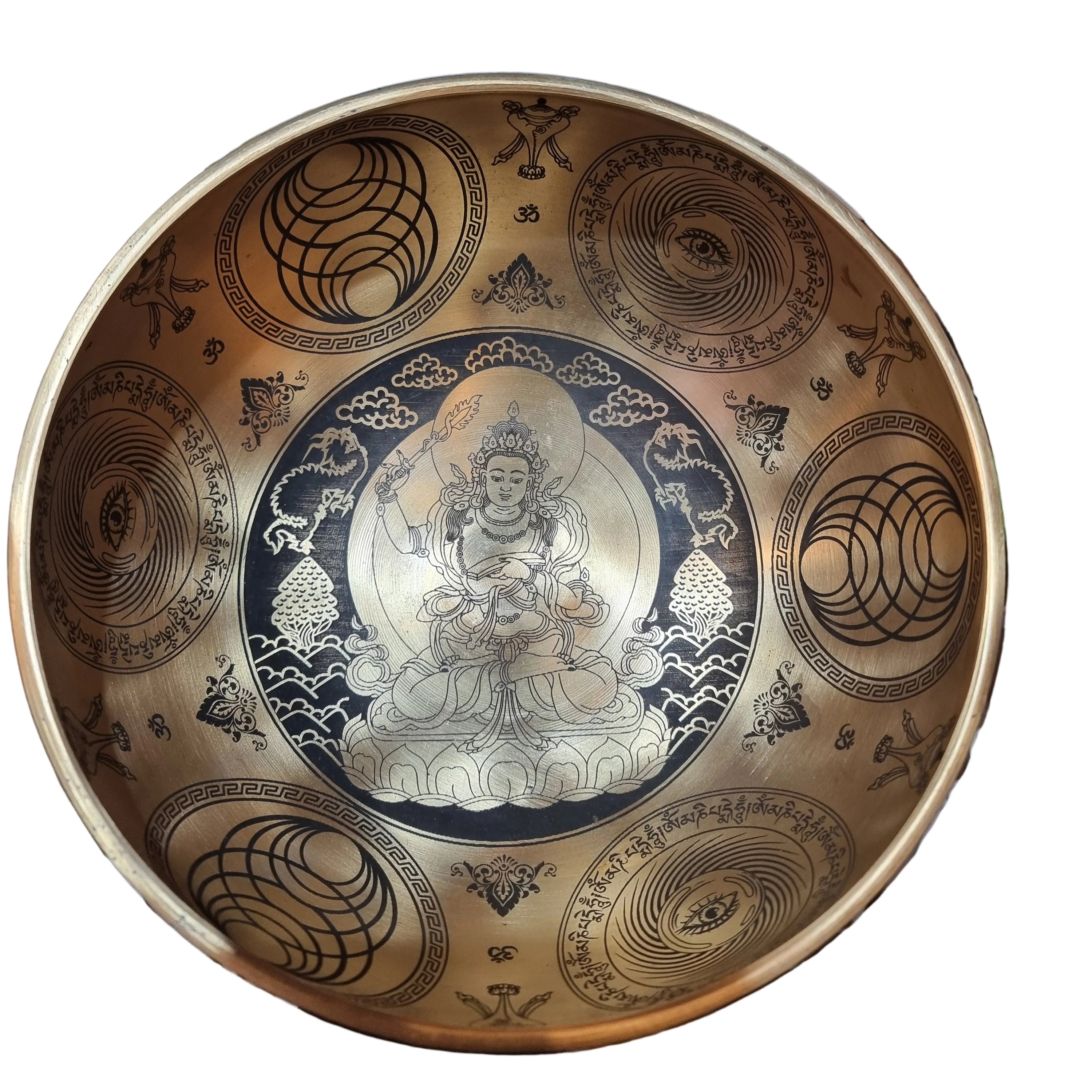 Manjushri Engraved Singing Bowl (20cm)
