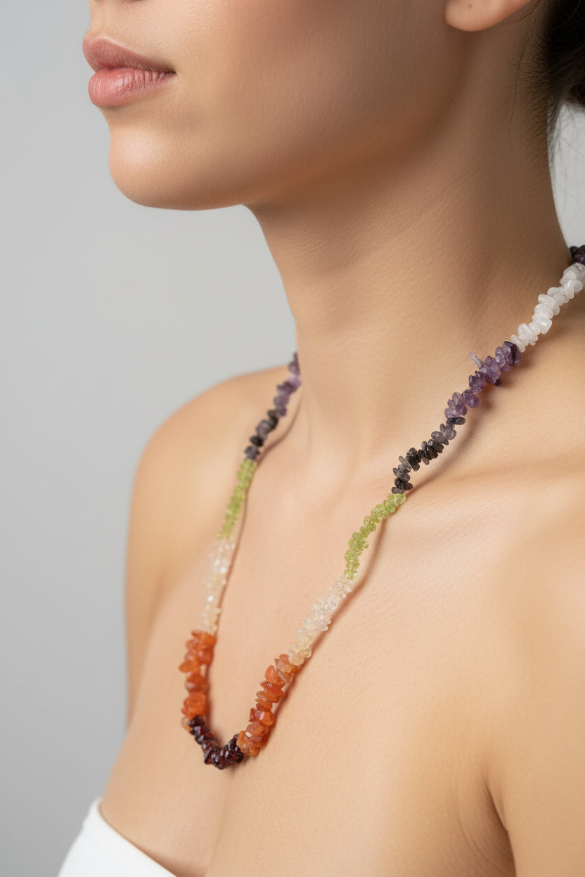 Chakra Chip Necklace (Gold)