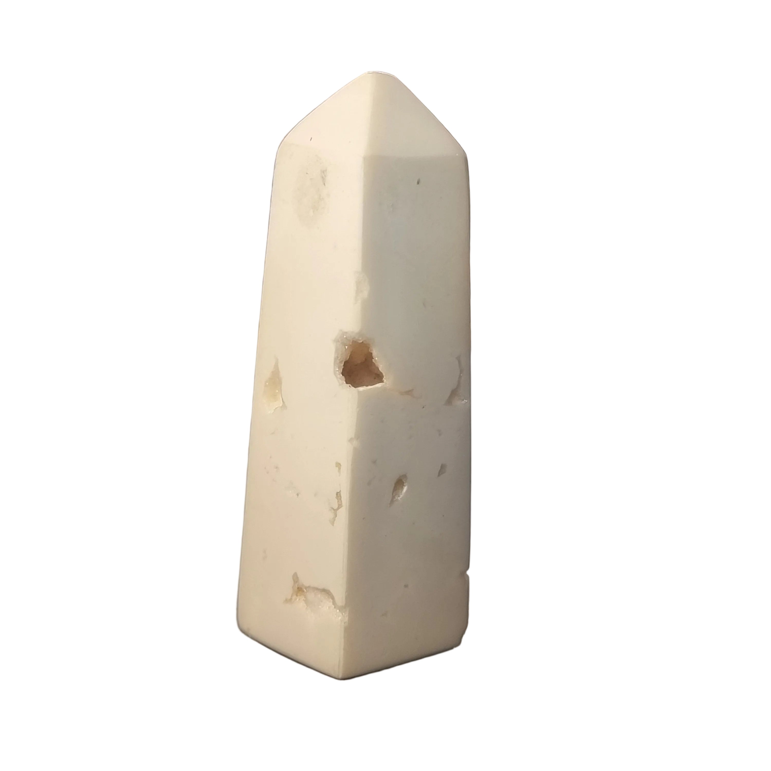 Druzy Snow Agate Tower