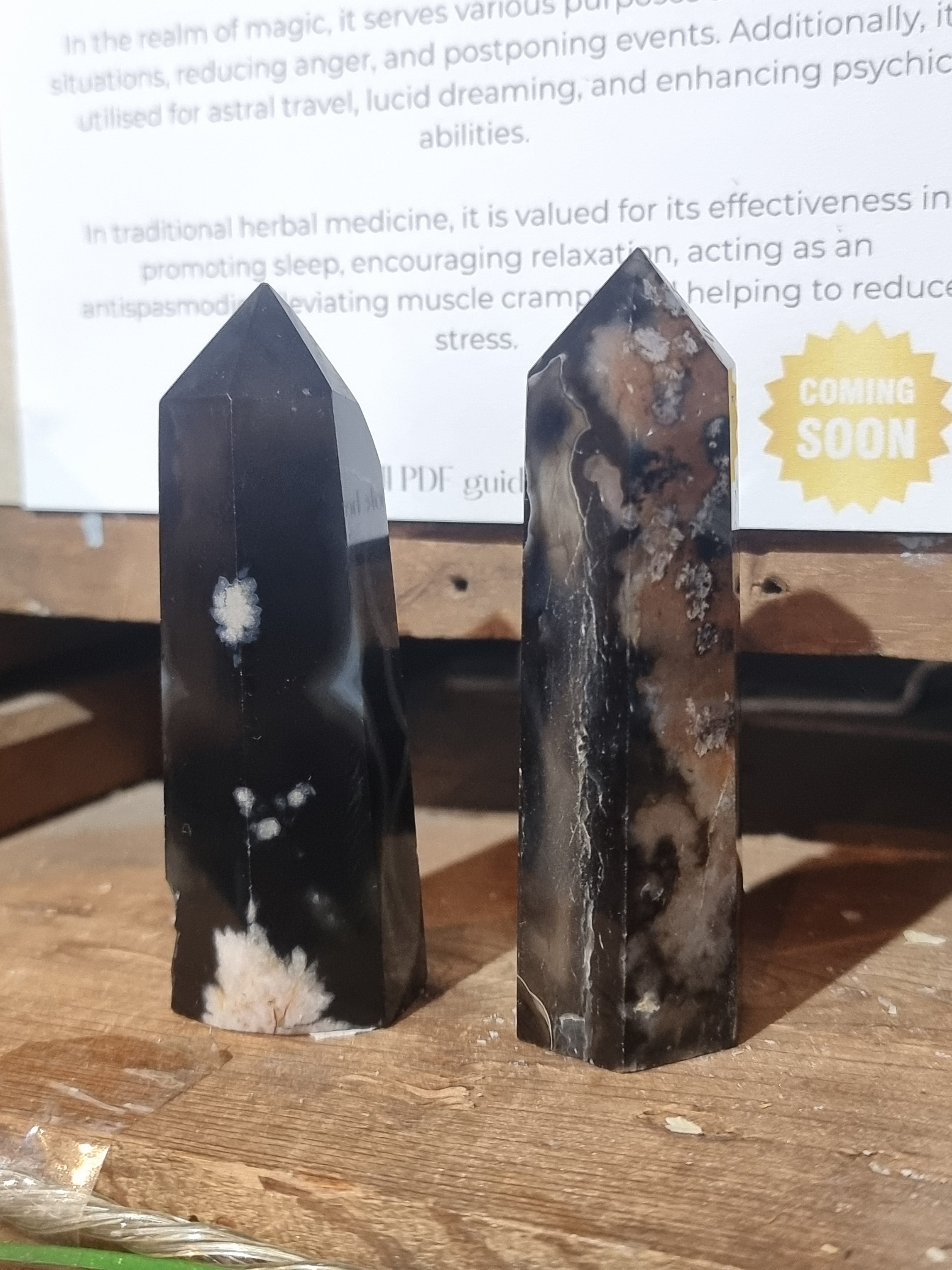 Black Agate Tower (A Grade)