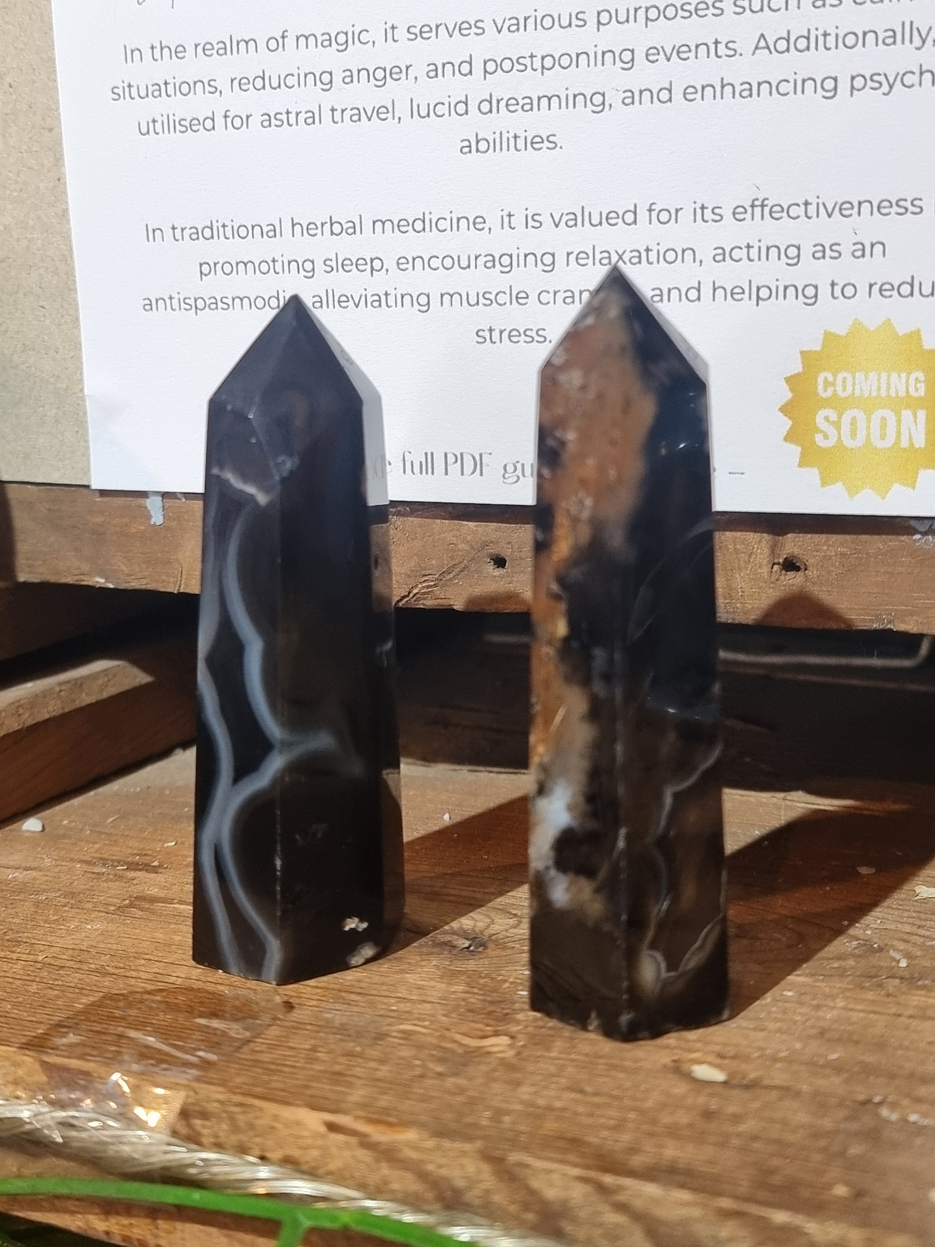 Black Agate Tower (A Grade)