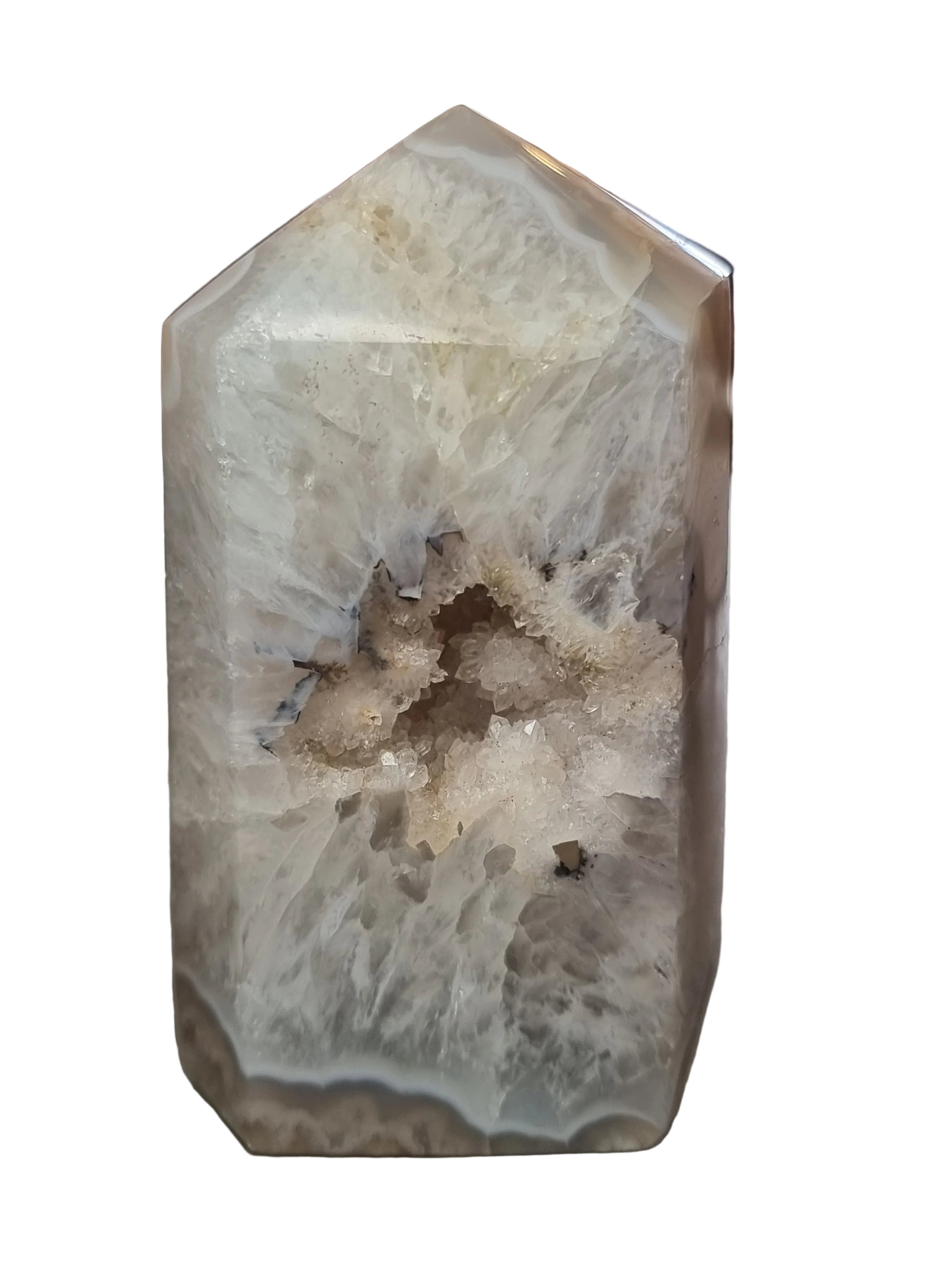 Druzy Aura Agate Tower (242g)