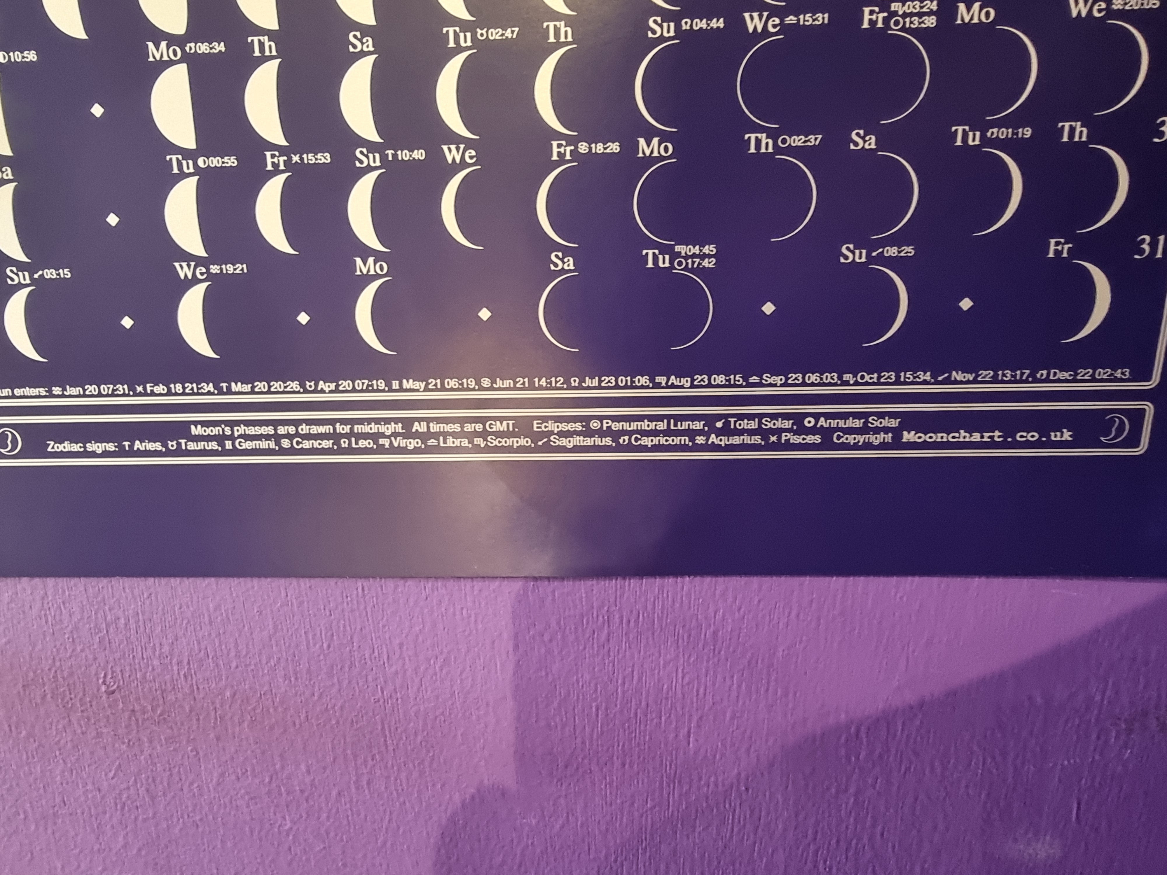 2027 Lunar Moon Phase Calendar