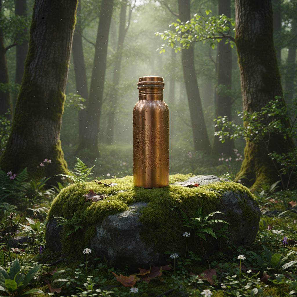 Tree of Life Copper Bottle (700ml)
