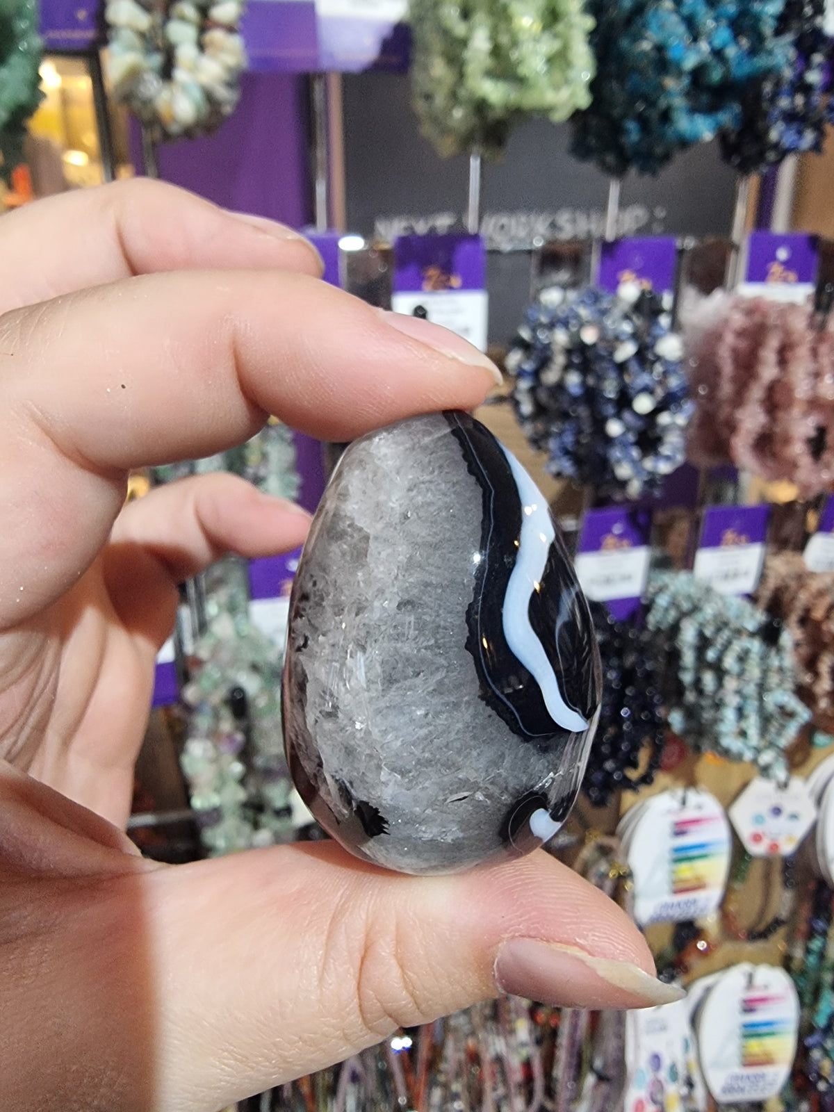 Black Agate Egg