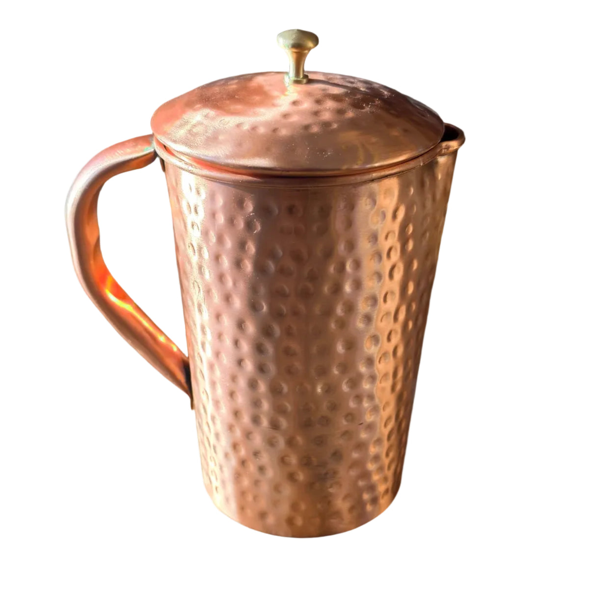 Pure Copper Water Jug (Hammered)