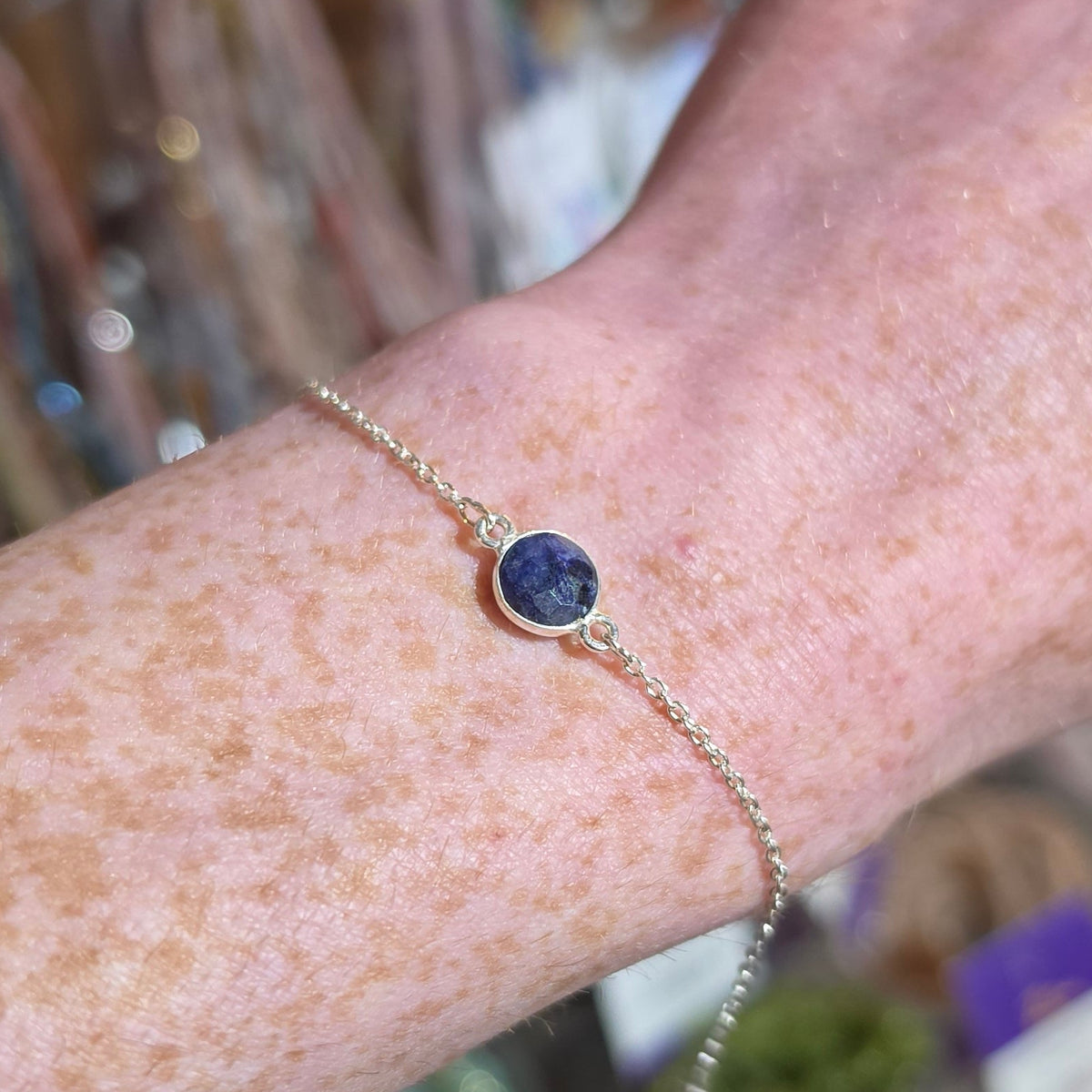 Sapphire Silver Bracelet