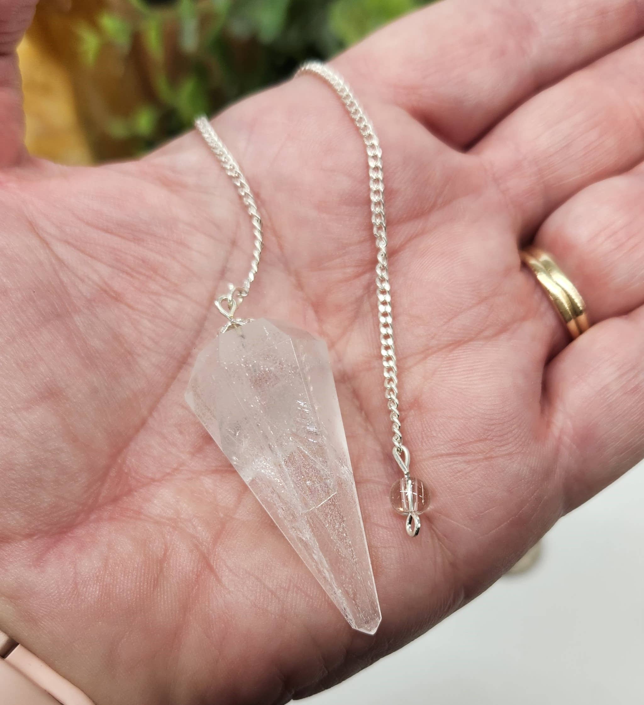 Clear Quartz Pendulum