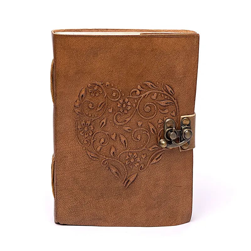 Heart Faux Leather Journal