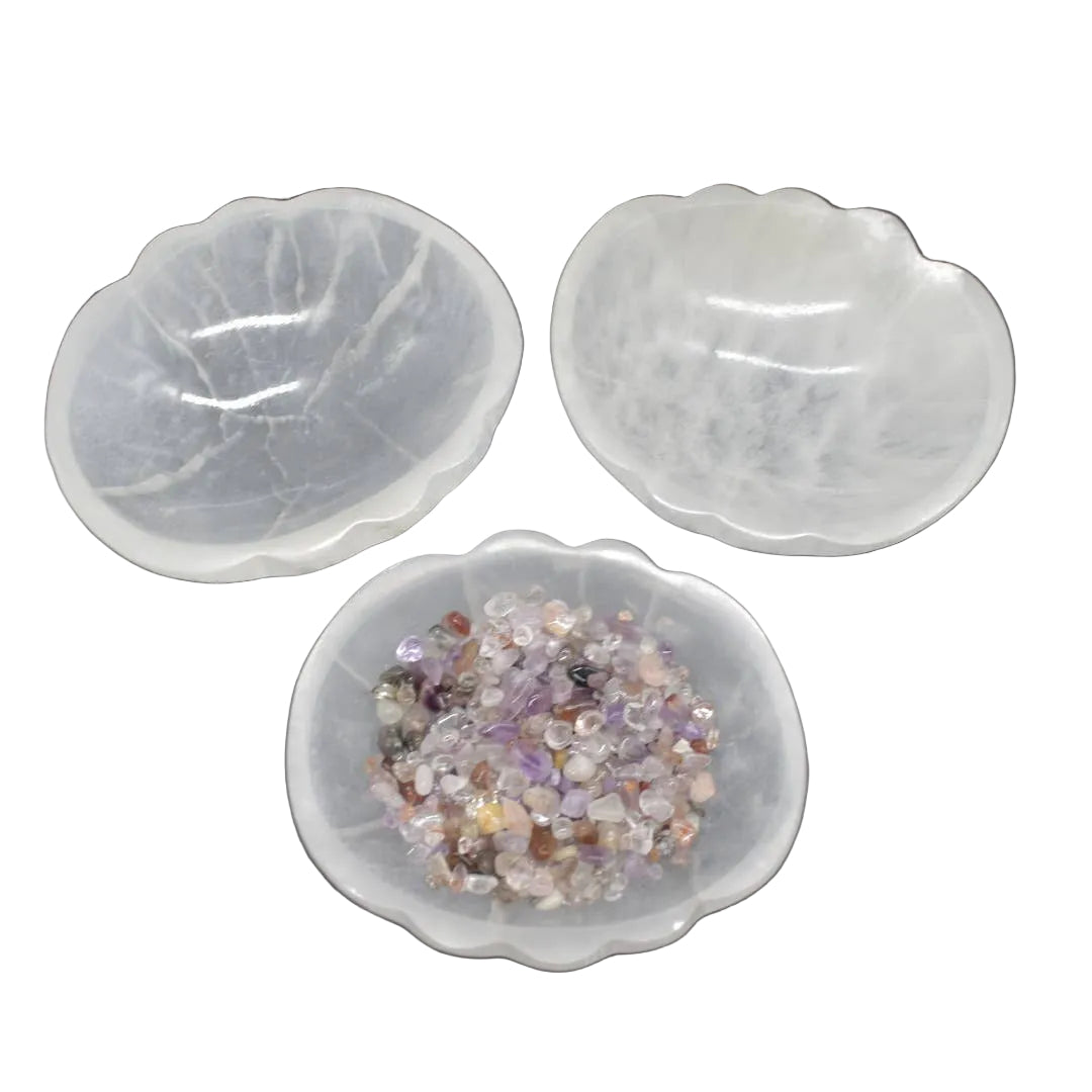 Selenite Shell Bowl