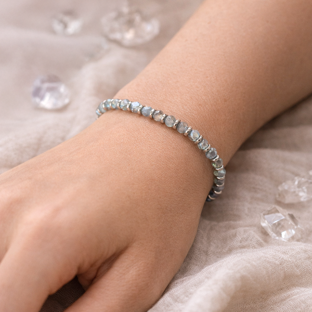 Silver Plated Opalite Bracelet
