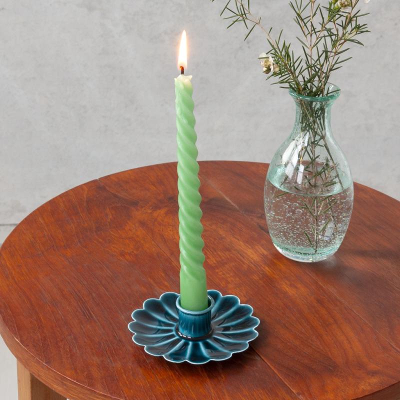 Flower Candle Holder (Blue)