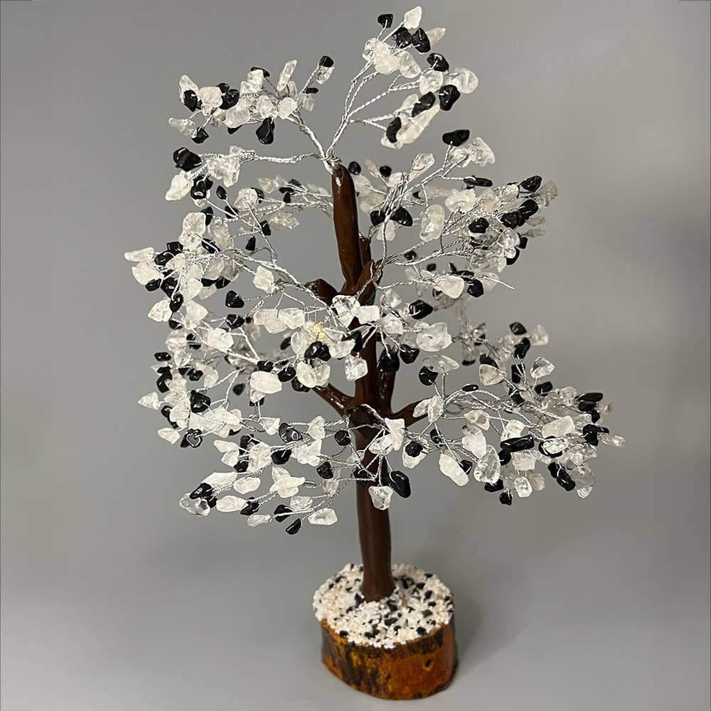 Amethyst & Rose Quartz Crystal tree (25cm)