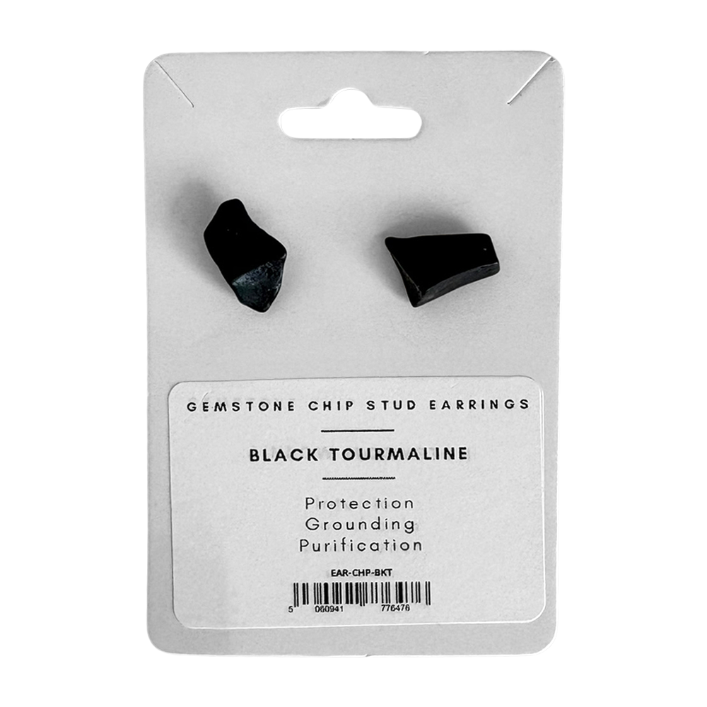 Black Tourmaline Studs