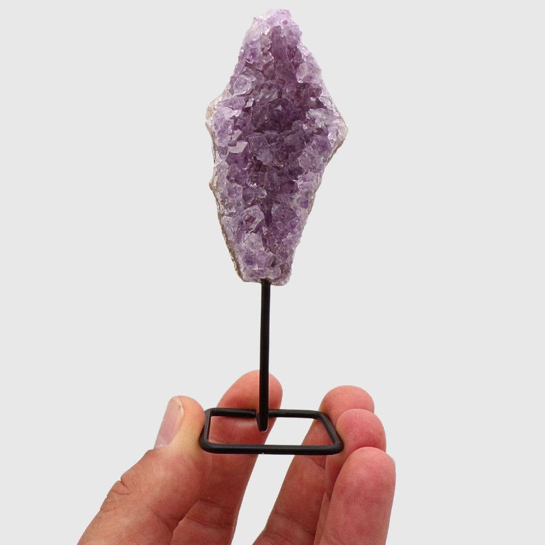 Amethyst Druze On Metal Stand
