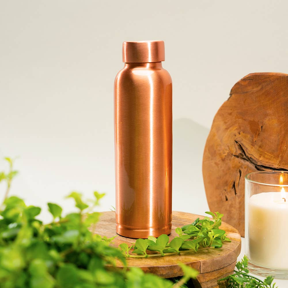 Pure Copper Water Bottle (Smooth, 950 ml)