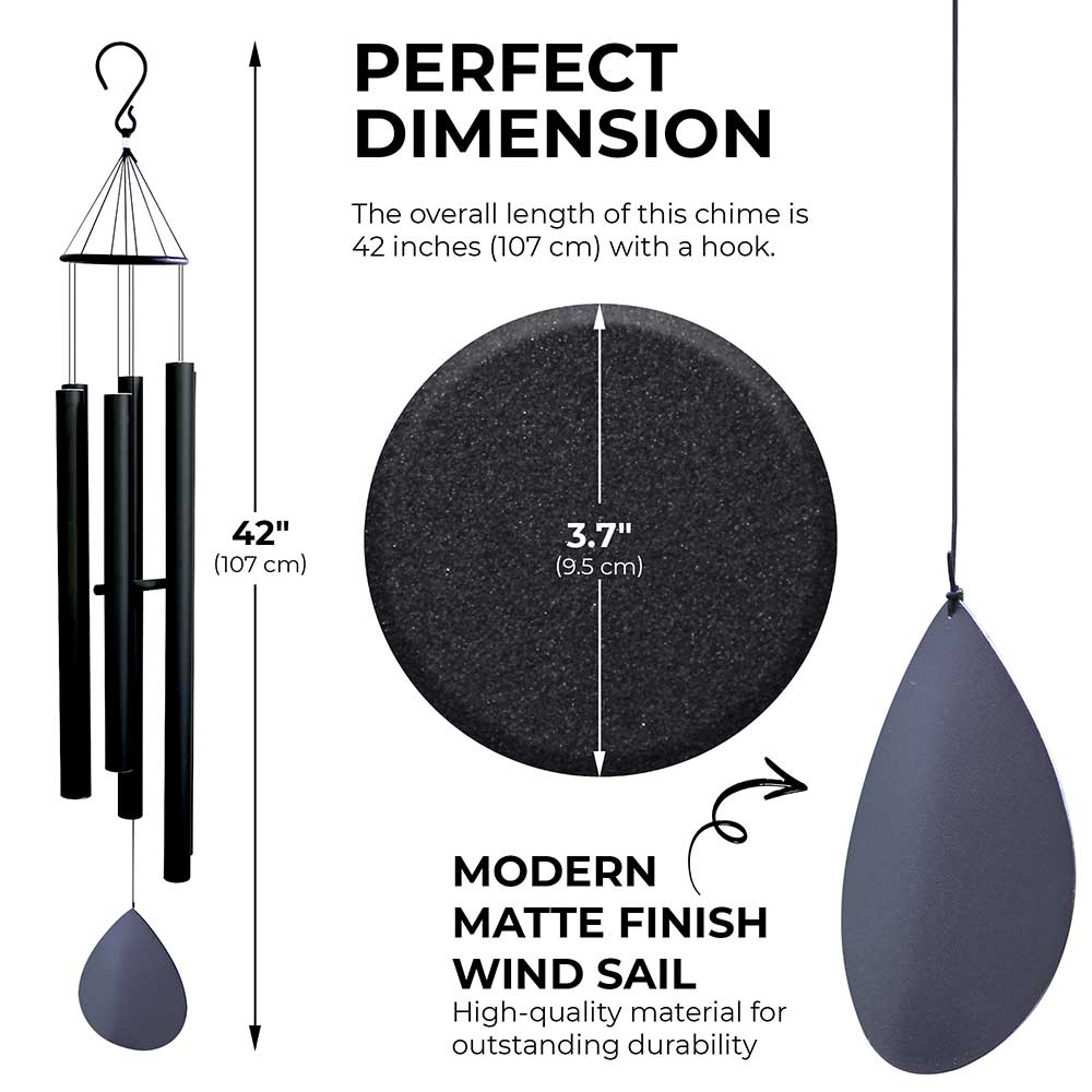 Black Wind Chime (42 Inch)