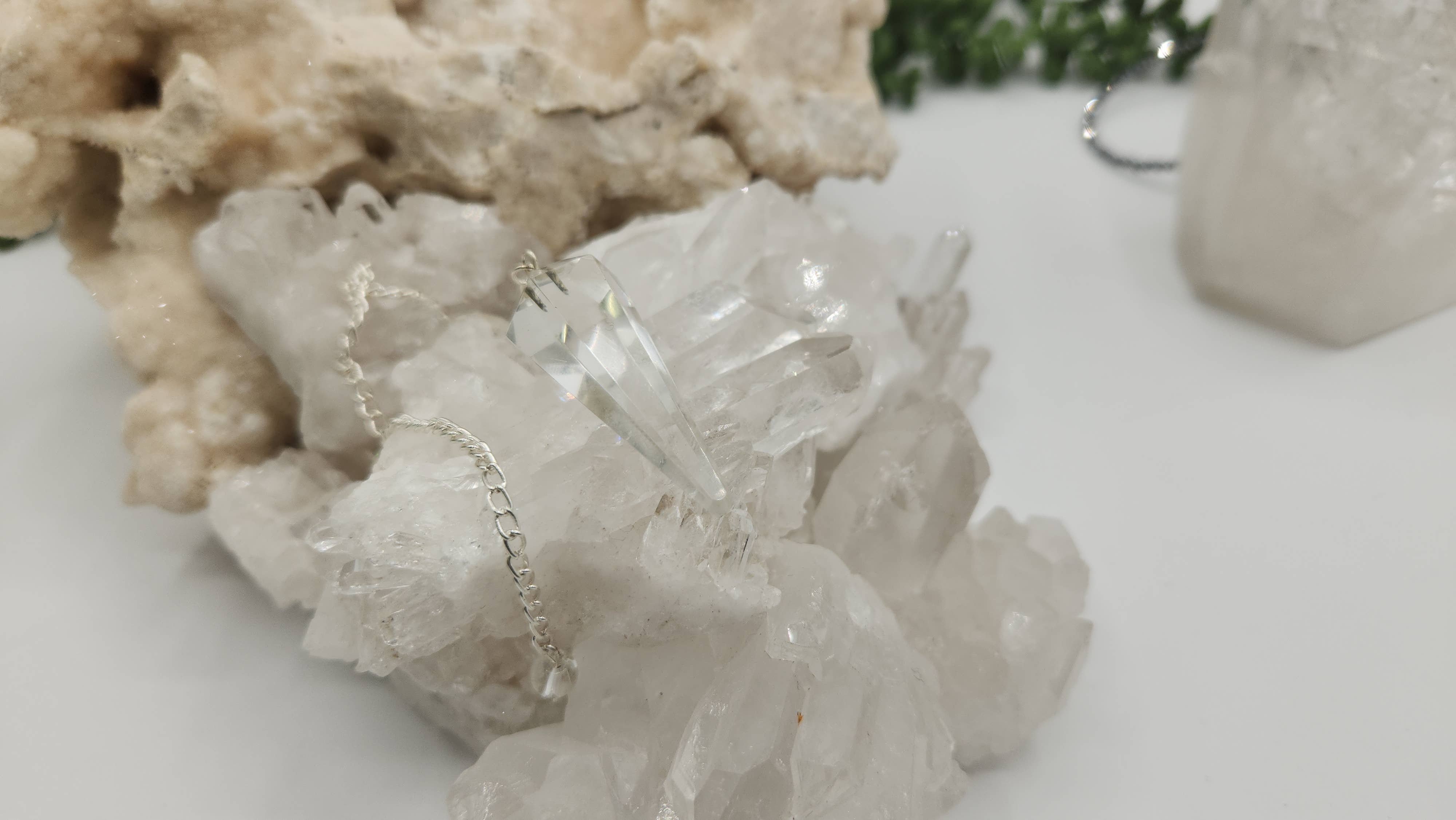 Clear Quartz Pendulum