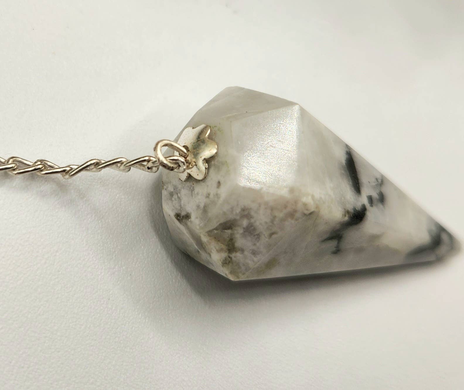 Rainbow Moonstone Pendulum