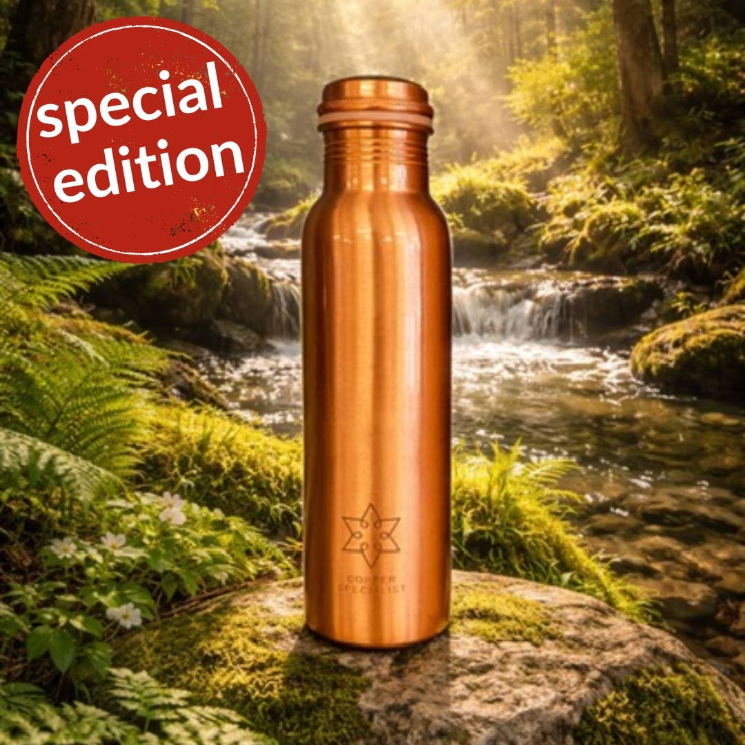 Pure Copper Water Bottle (Extra Heavy, 950ml)