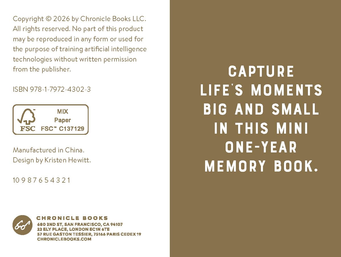 Mini One Line a Day: A One-Year Memory Book