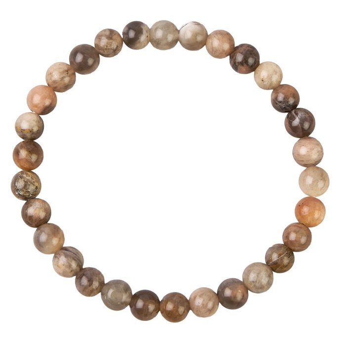 Beaded Black Moonstone Bracelet