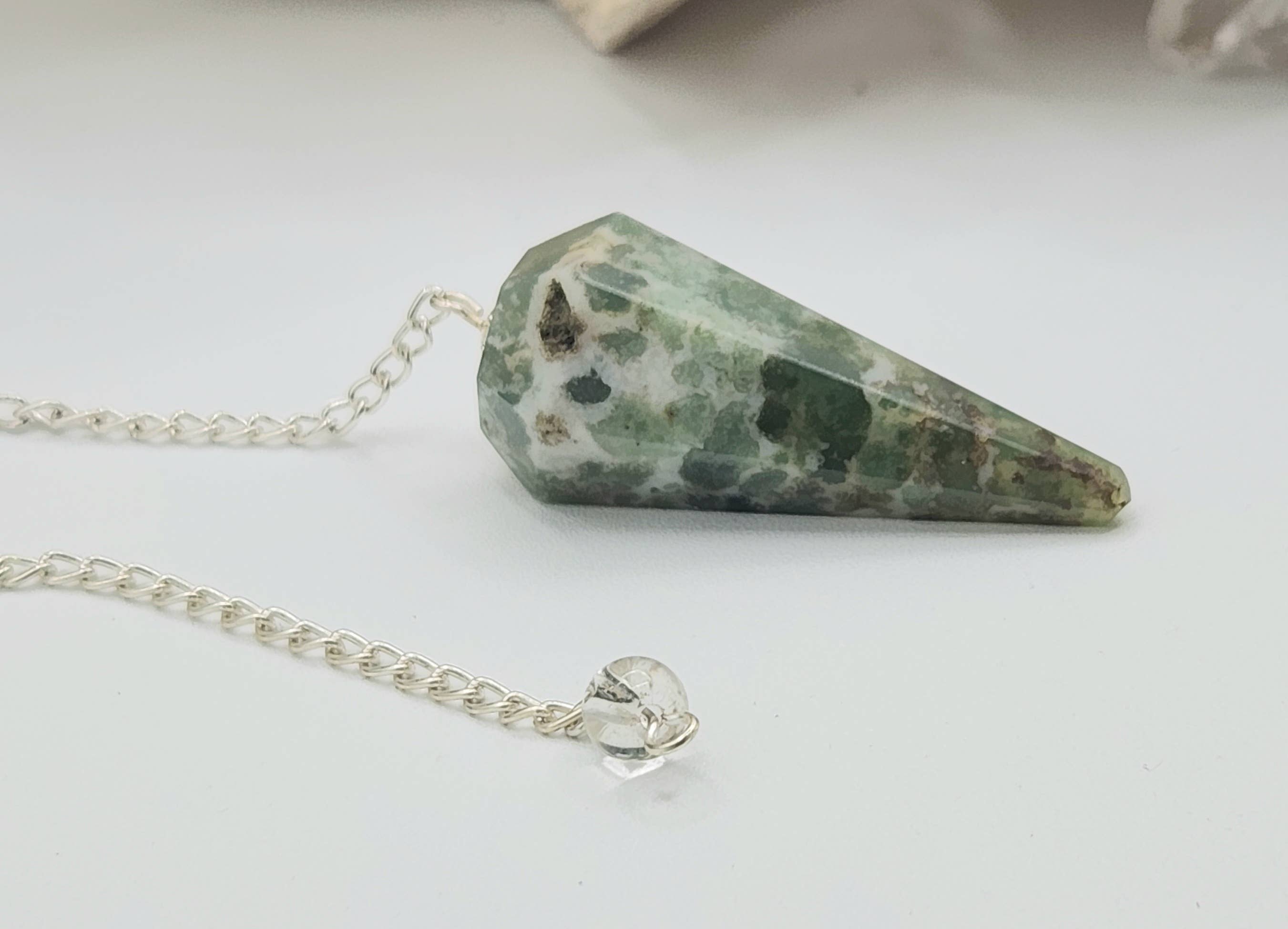 Moss Agate Pendulum