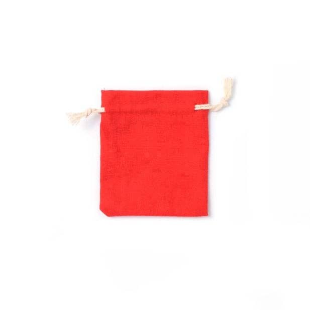 Red Cotton Rich Drawstring Gift Bag
