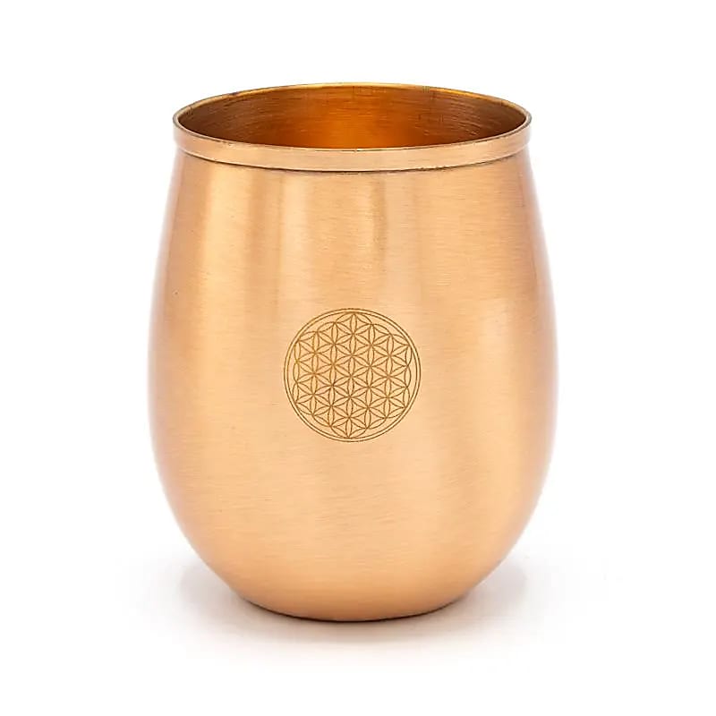 Copper Cup - Flower of Life