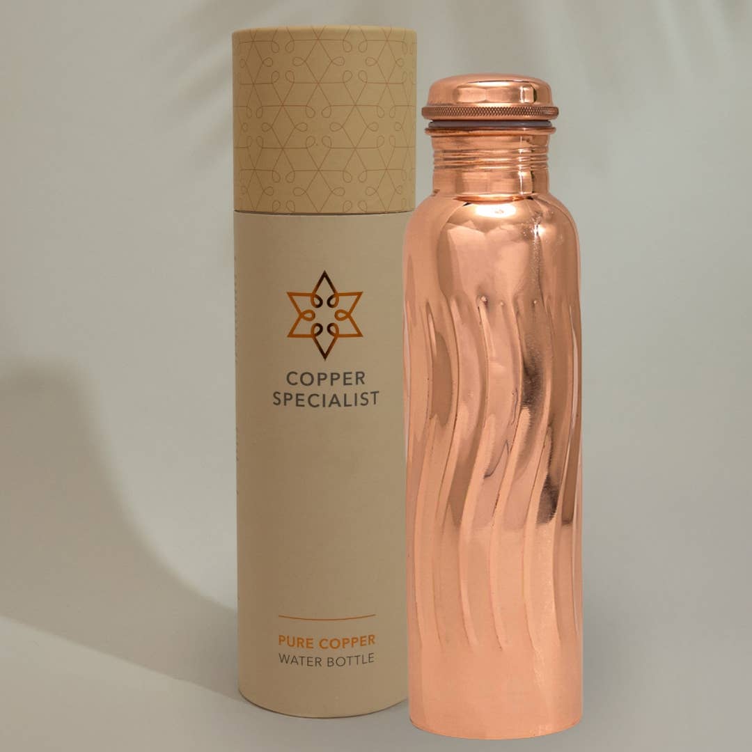 Pure Copper Water Bottle (Wave 950 ml)