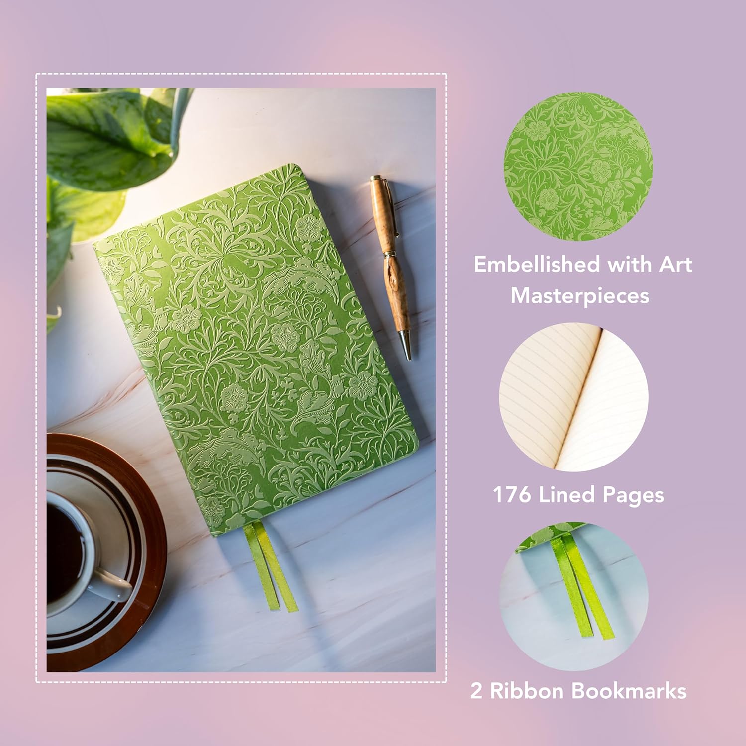 Magnolia Tree Artisan Art Notebook